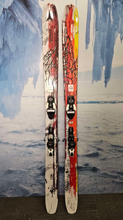 Used Atomic Bent Chetler 110 Skis - 180cm w/ Atomic Strive 11 Demo Binding