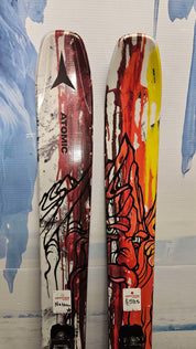 Used Atomic Bent Chetler 110 Skis - 180cm w/ Atomic Strive 11 Demo Binding