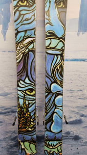 Used Atomic Bent Chetler 110 Skis - 180cm w/ Atomic Strive 11 Demo Binding