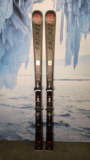 Lightly Used Salomon S/Force Skis - 184cm w/ Salomon z12 System Binding