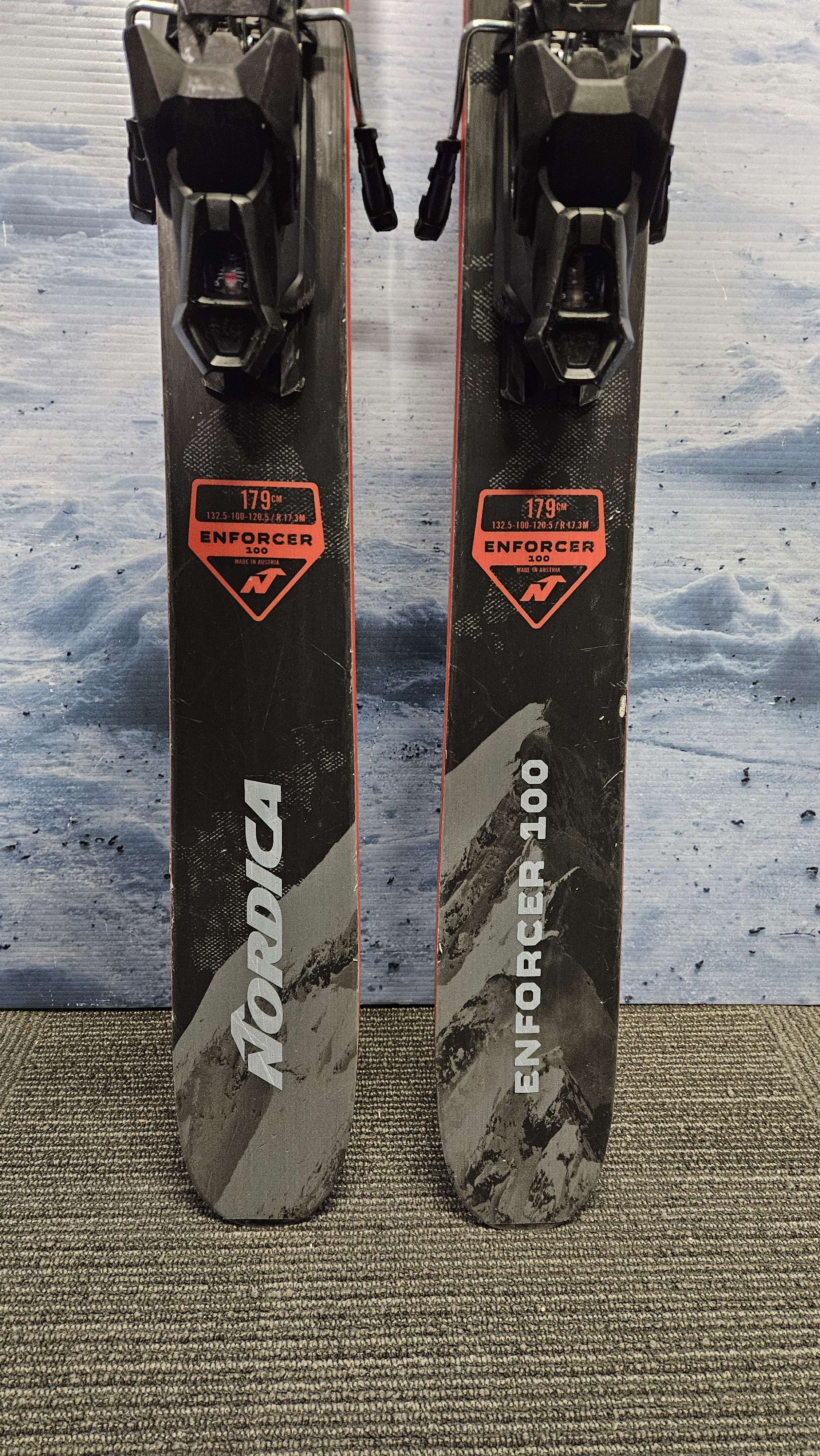 Used 2024 Nordica Enforcer 100 179cm Skis w/ Tyrollia Attack 14 Bindings