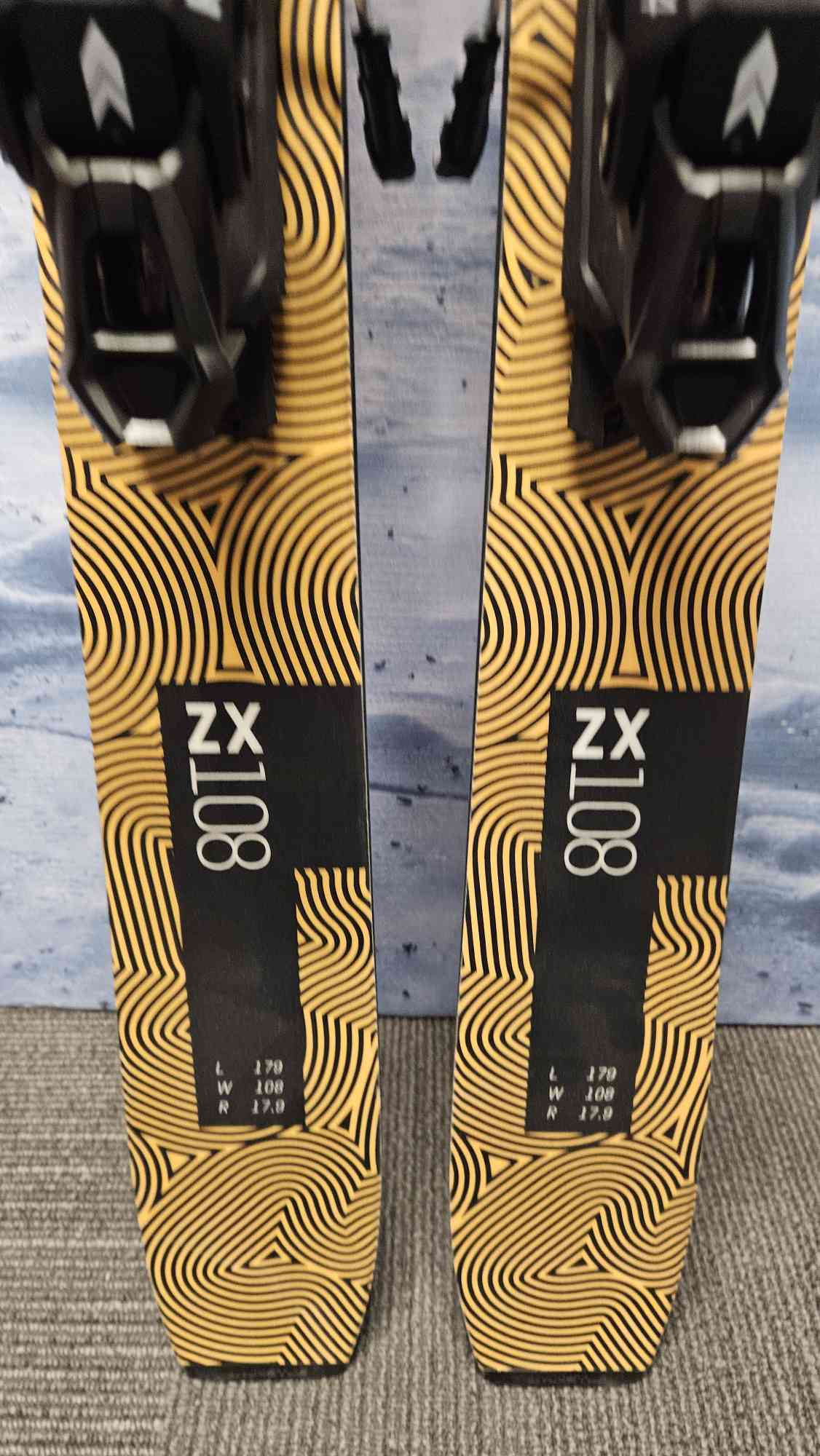 New Kastle ZX 108 Skis - 179cm w/ Tyrolia Attack 14 Demo Binding