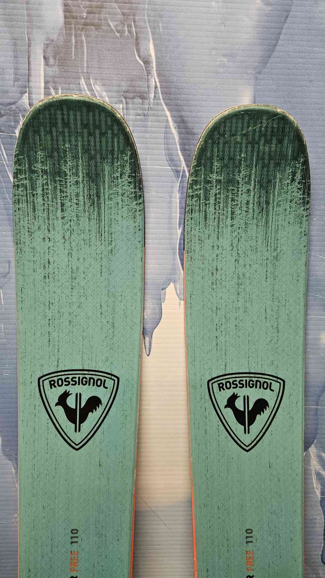 Used Rossignol Sender Free 110 Skis - 184cm w/ Look SPX 12 Demo Binding