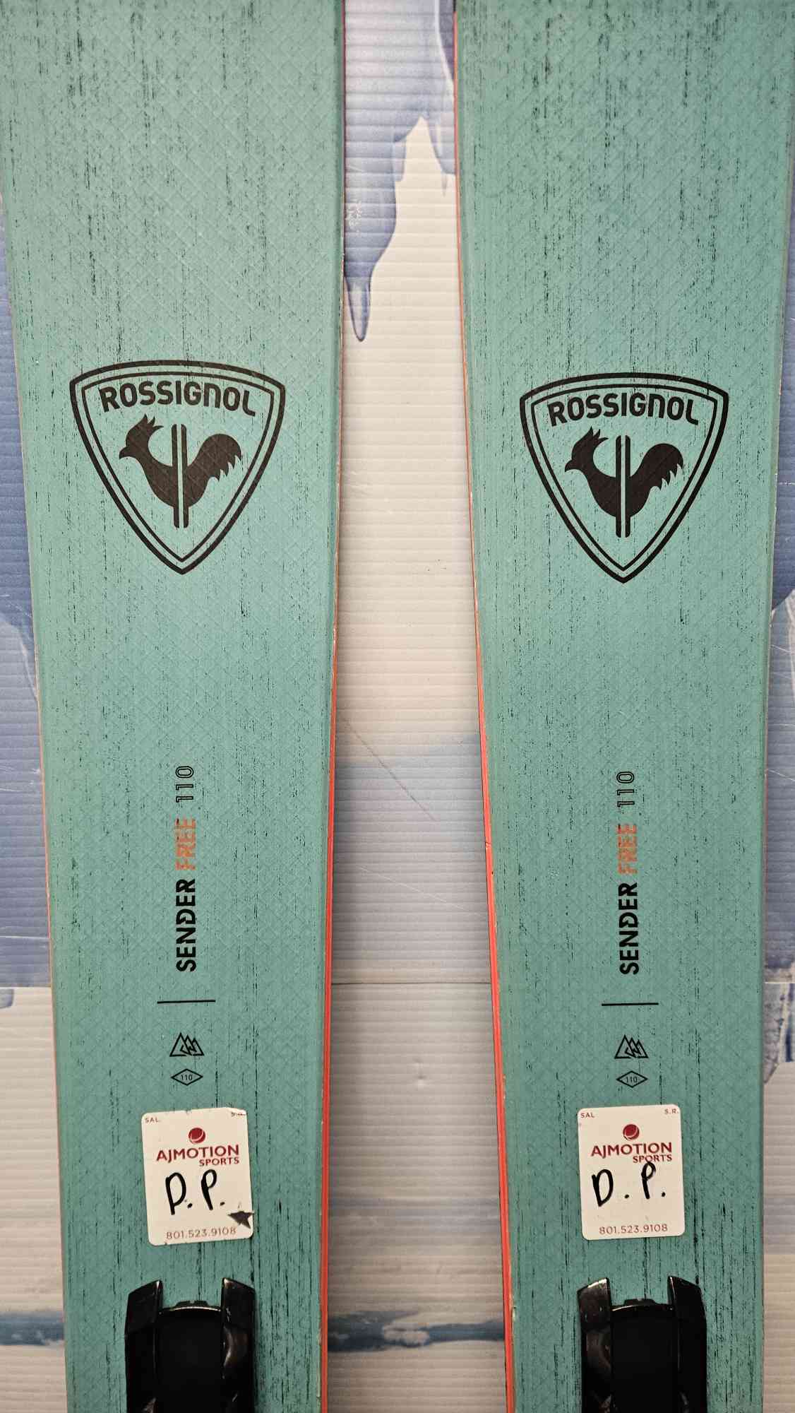Used Rossignol Sender Free 110 Skis - 184cm w/ Look SPX 12 Demo Binding