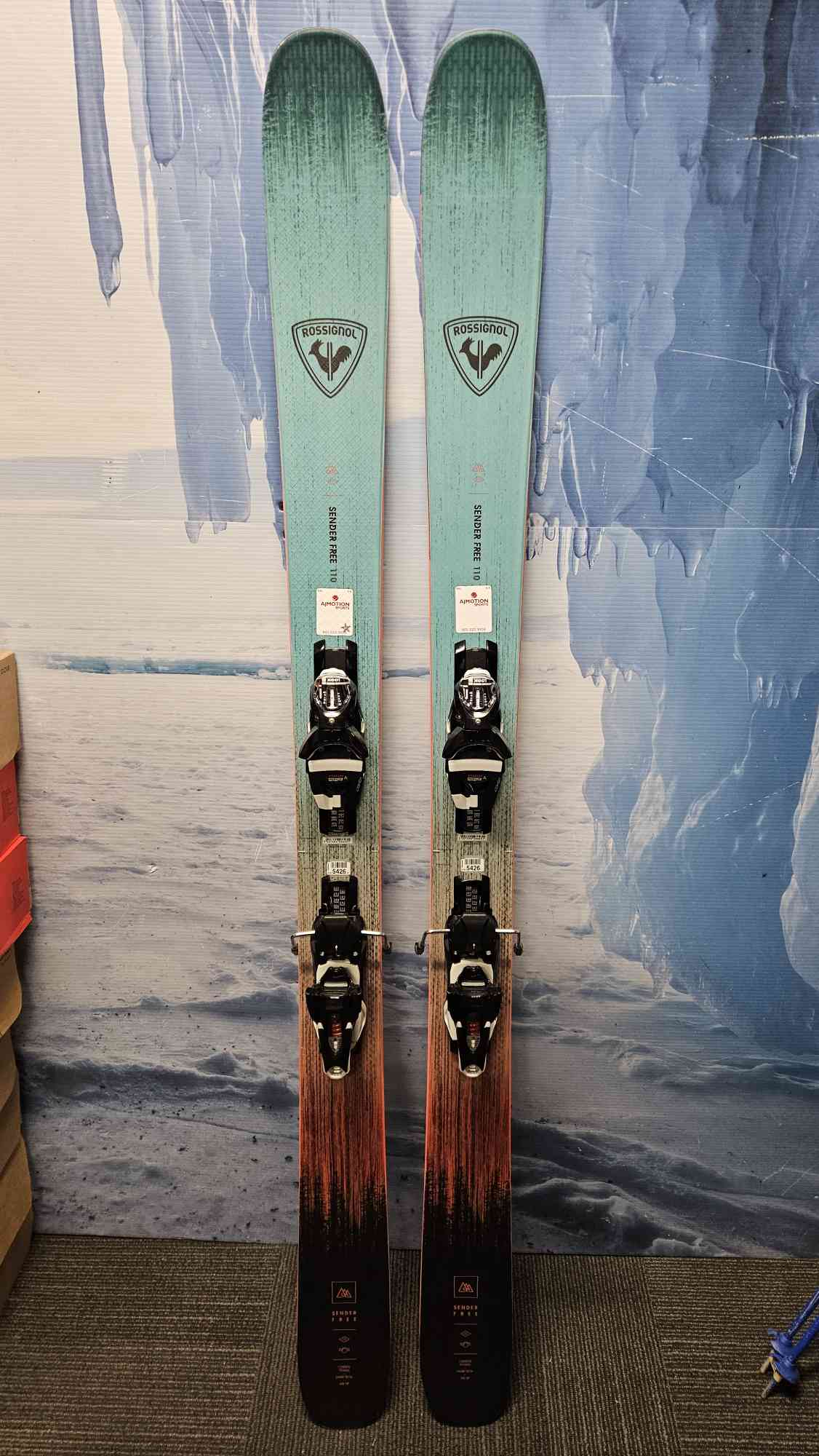 Used Rossignol Sender Free 110 Skis - 176cm w/ Look SPX 12 Demo Binding