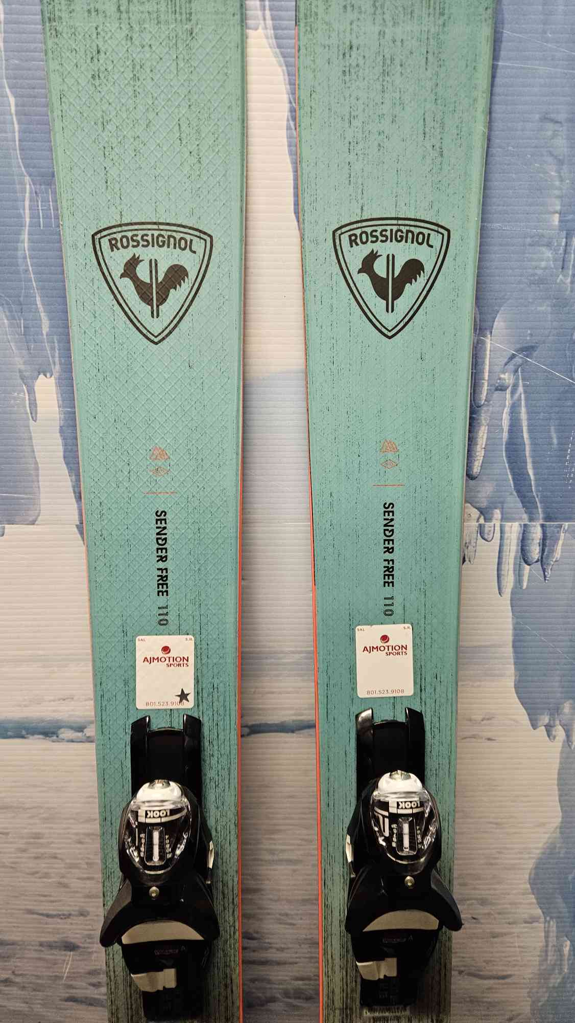Used Rossignol Sender Free 110 Skis - 176cm w/ Look SPX 12 Demo Binding