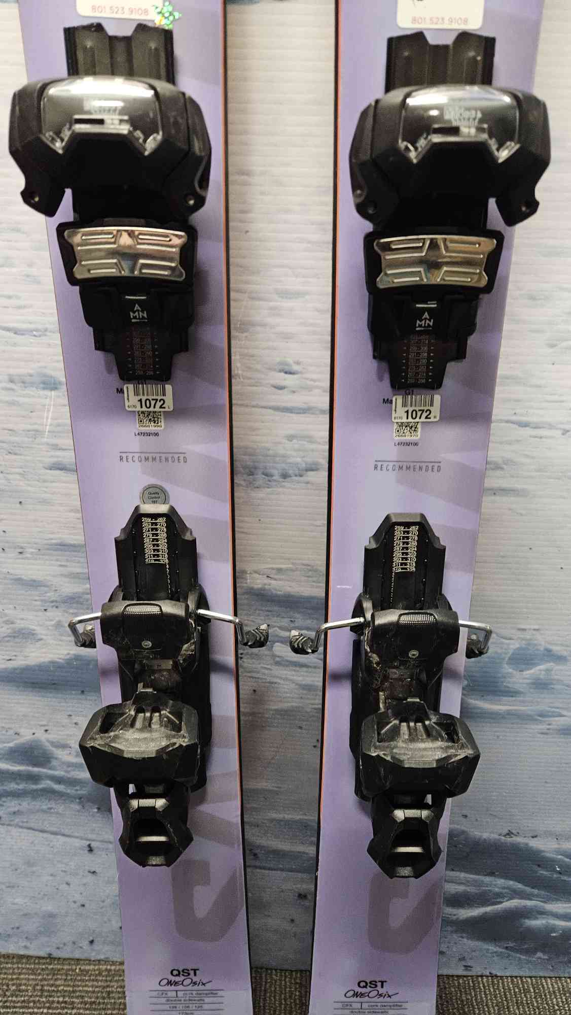 Used Salomon QST OneOsix Skis - 173cm w/ Look SPX 12 Demo Binding