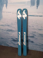 Used 2023 Nordica  Enforcer 80 S Youth Ski w/ Tyrolia Jrs 4.5 Ca Gripwalk Demo Bindings - 120CM