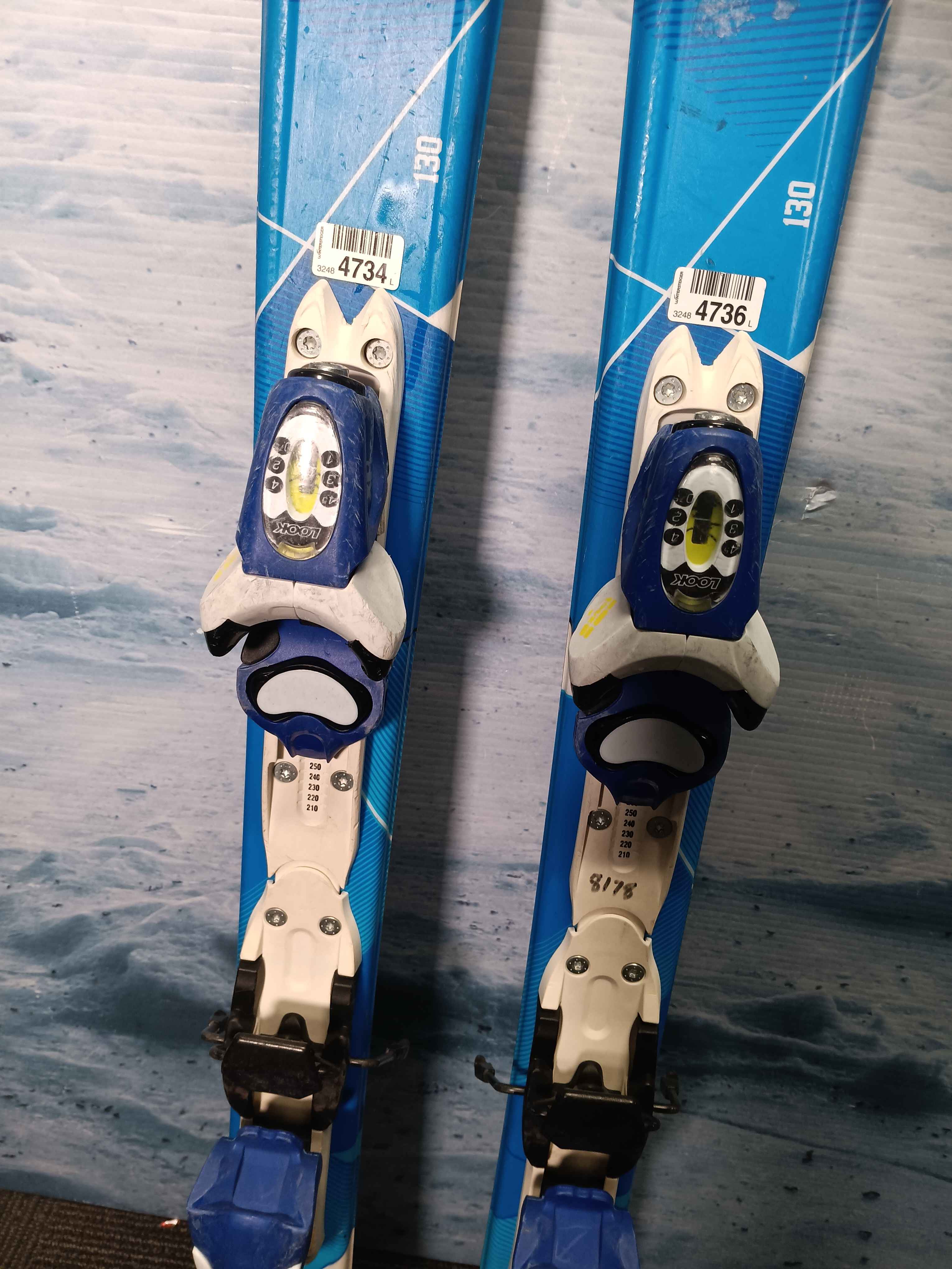 Used Dynastar Chan Team 67 Youth Ski w/ Look  Xpress Kid Demo Bindings - 130CM