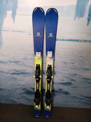 Used Salomon  Qst Max Jr Youth Ski w/ Salomon Ez Trak 7 Demo Bindings - 130CM