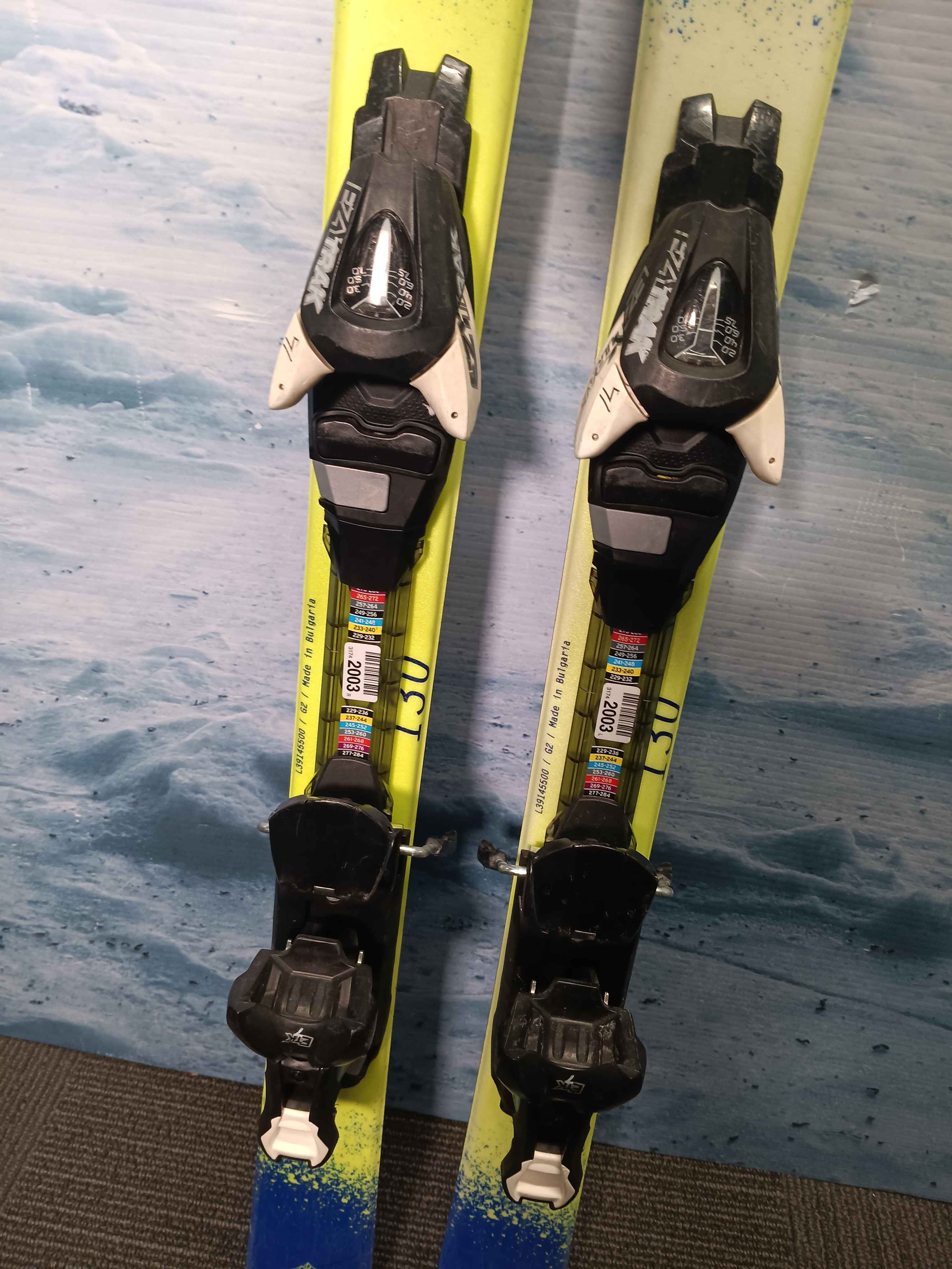 Used Salomon  Qst Max Jr Youth Ski w/ Salomon Ez Trak 7 Demo Bindings - 130CM