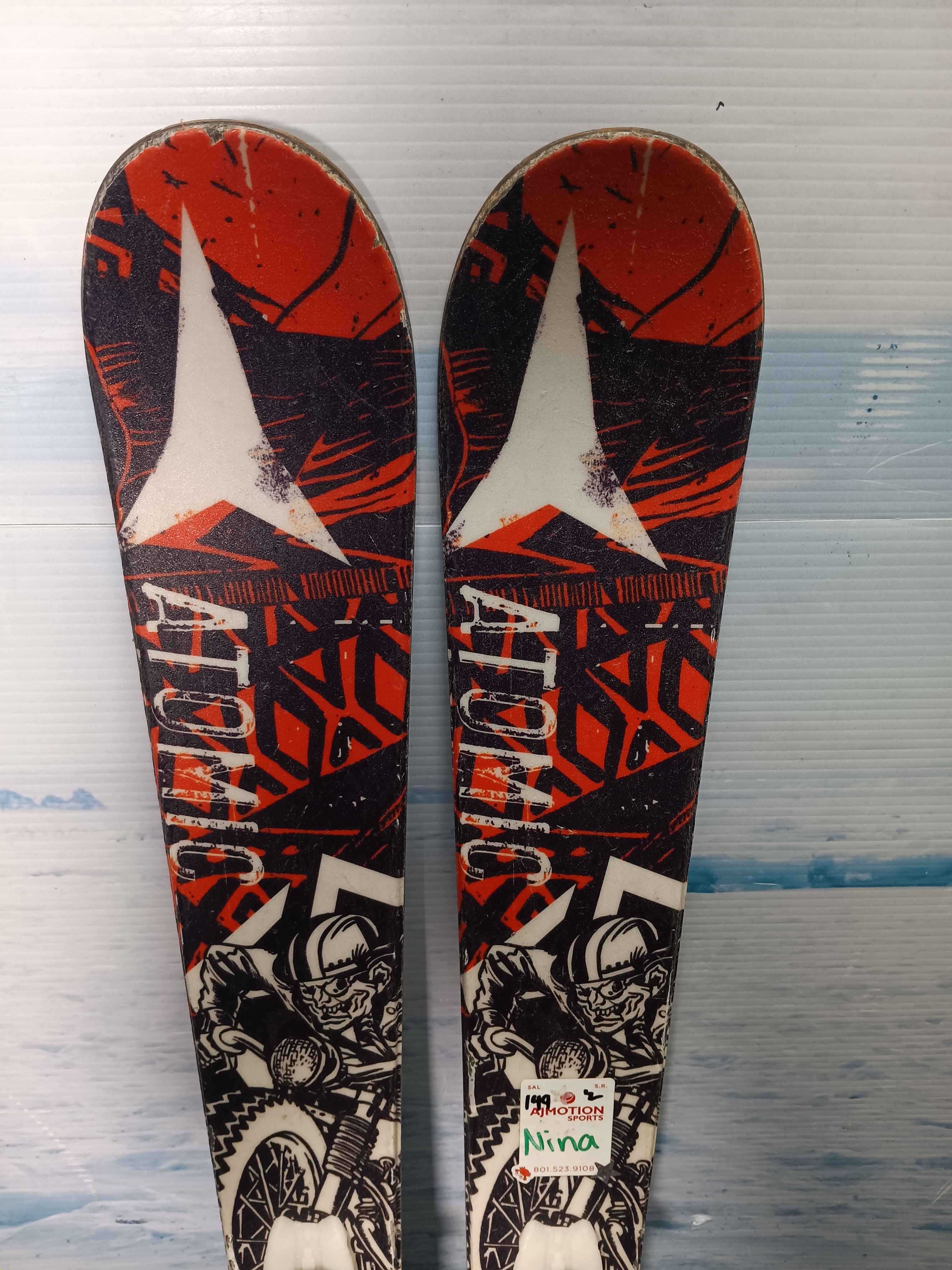 Used Atomic Punx 86 Youth Kids Ski w/ Tyrolia Lrx 7.5 Demo Bindings - 140CM