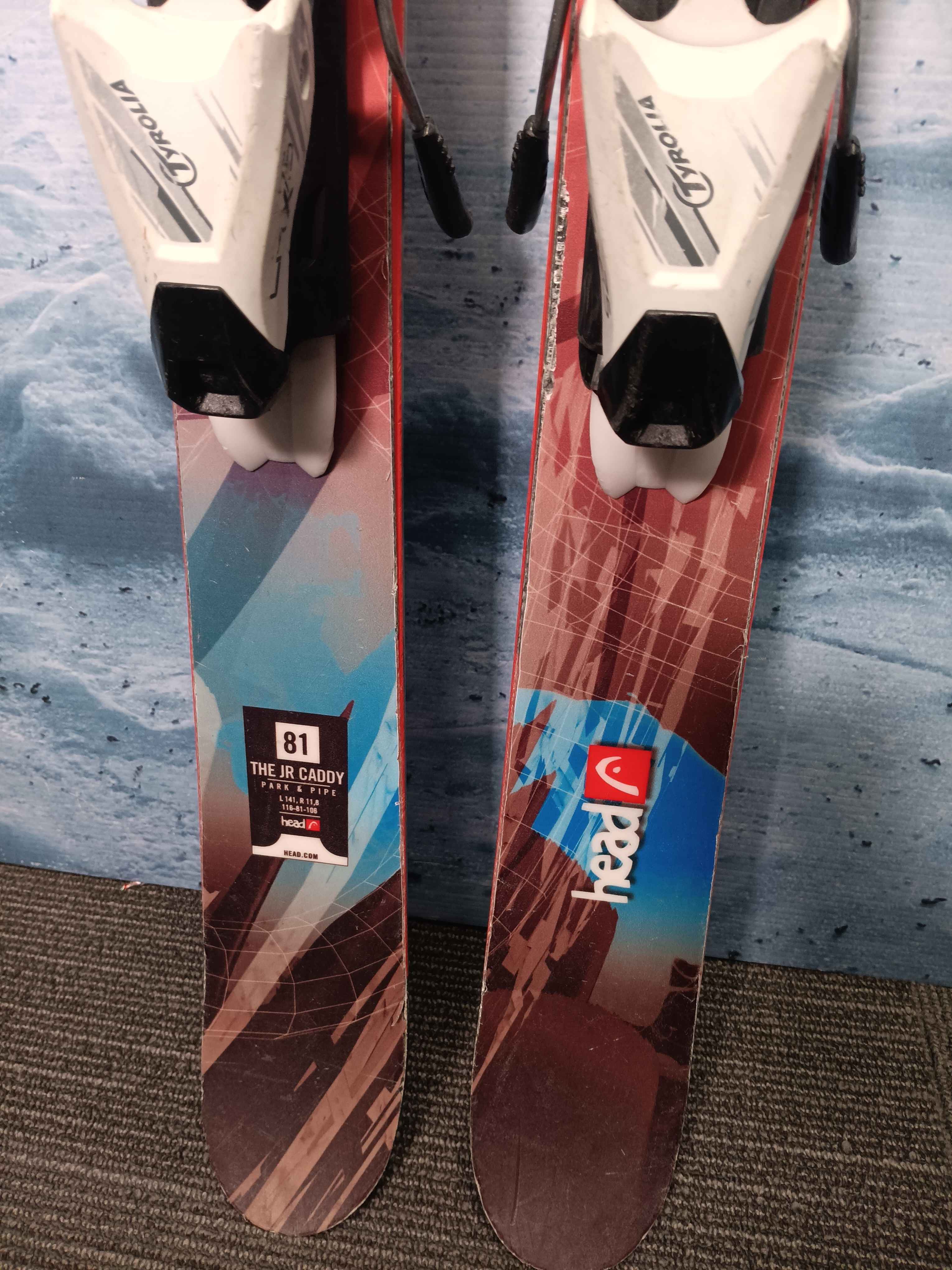 Used Head Jr Caddy 81 Youth Ski w/ Tyrolia Lrx 7.5 Demo Bindings - 141CM