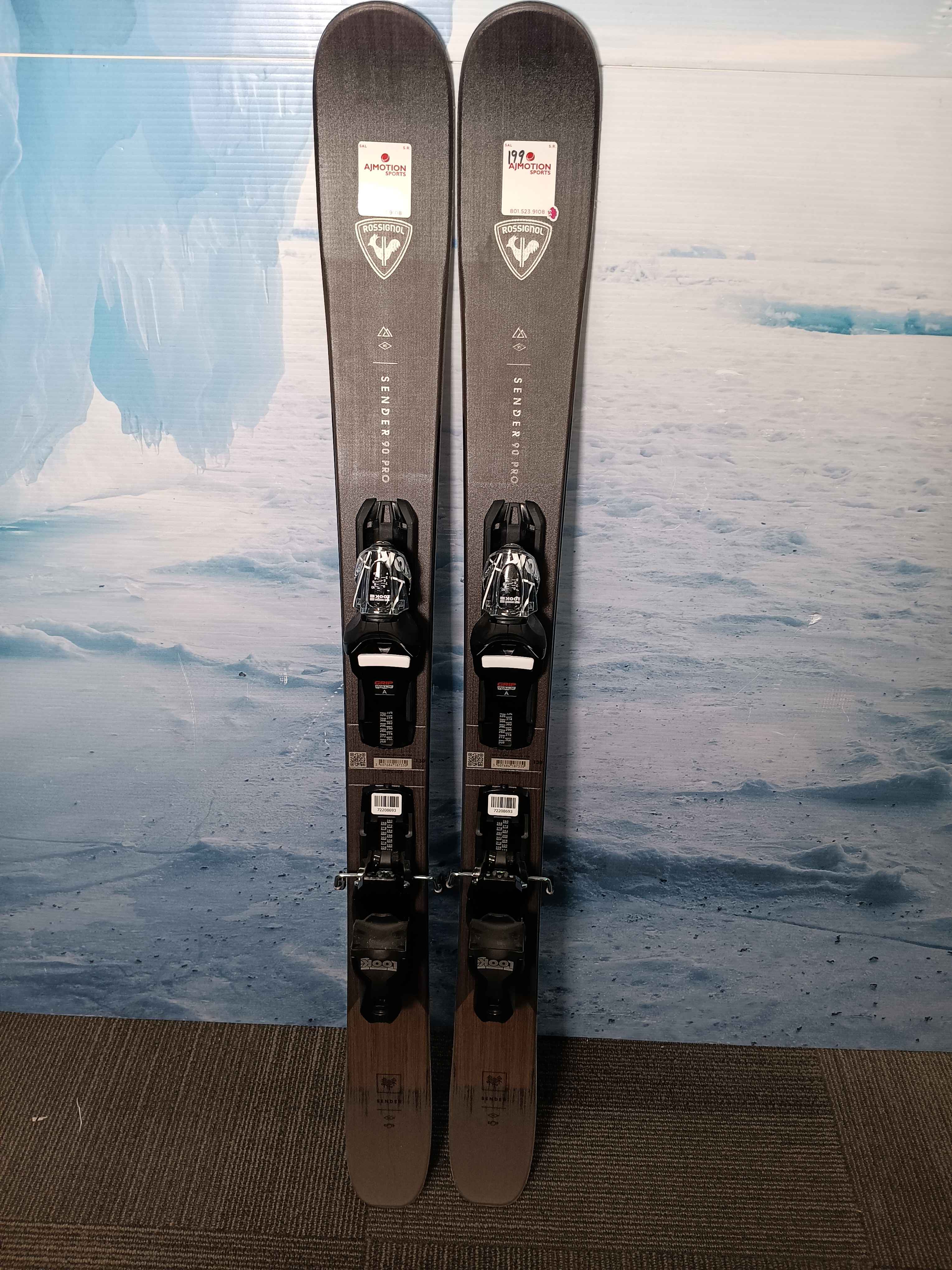 Used Rossignol Sender 90 Pro Ski - 130CM W/ Look Xpress 10 GW Demo Binding