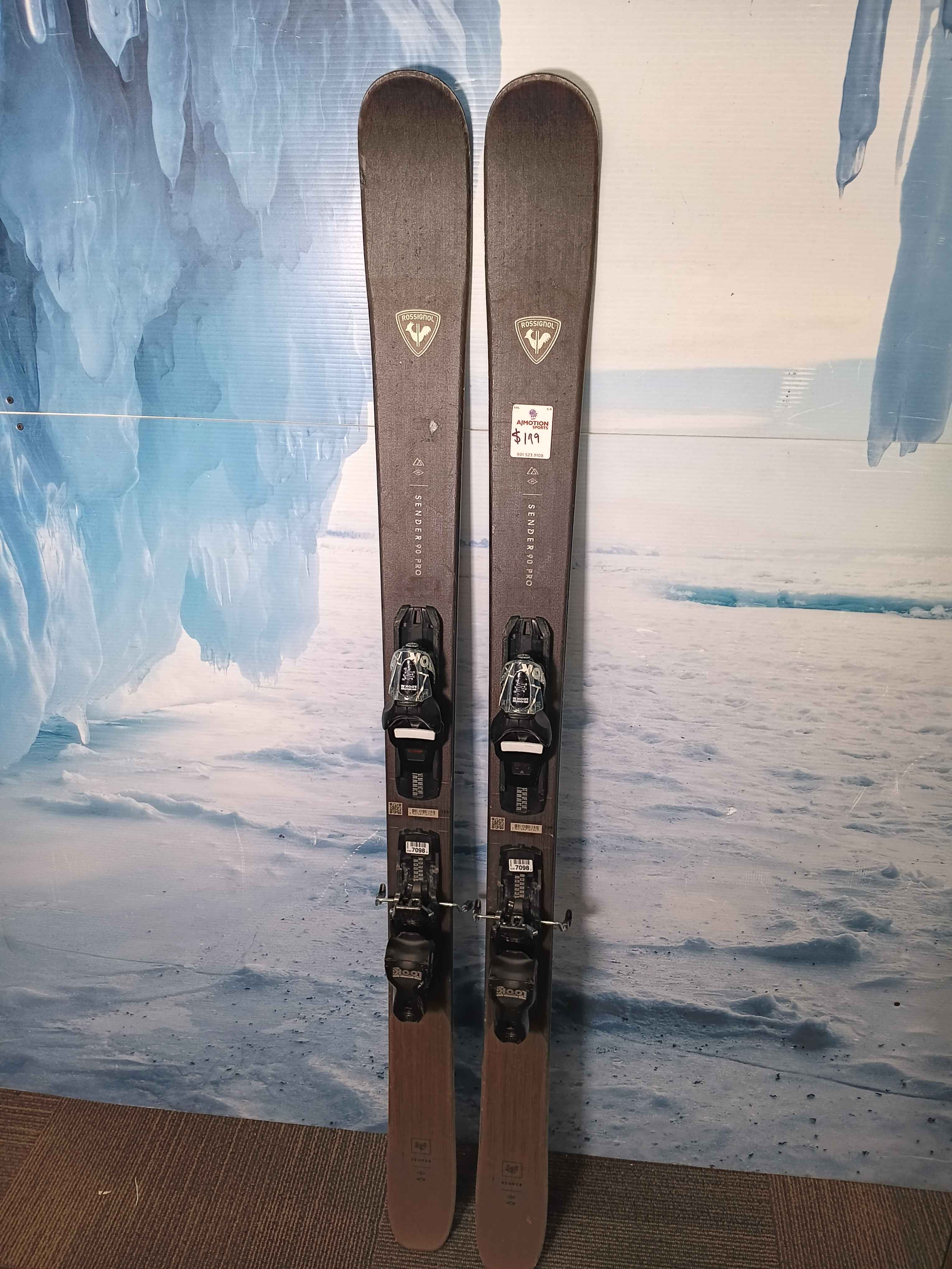 Used  Rossignol  Sender 90 Pro Ski w/ Look  Xpress 10 GW Demo Bindings - 150CM