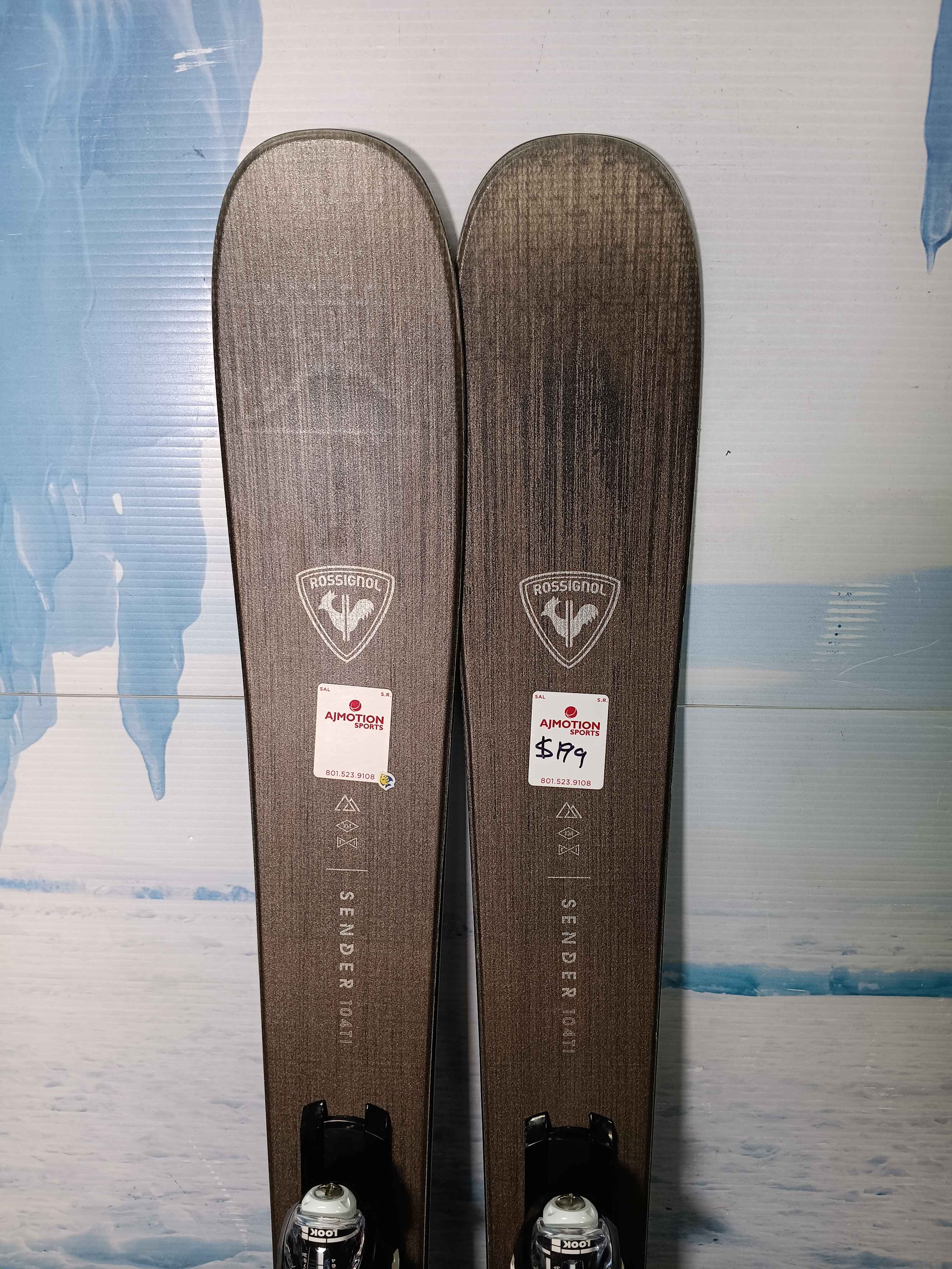 Used Like-New Rossignol  Sender 104ti Ski w/ Look Konect 12 GW Demo Bindings - 154CM