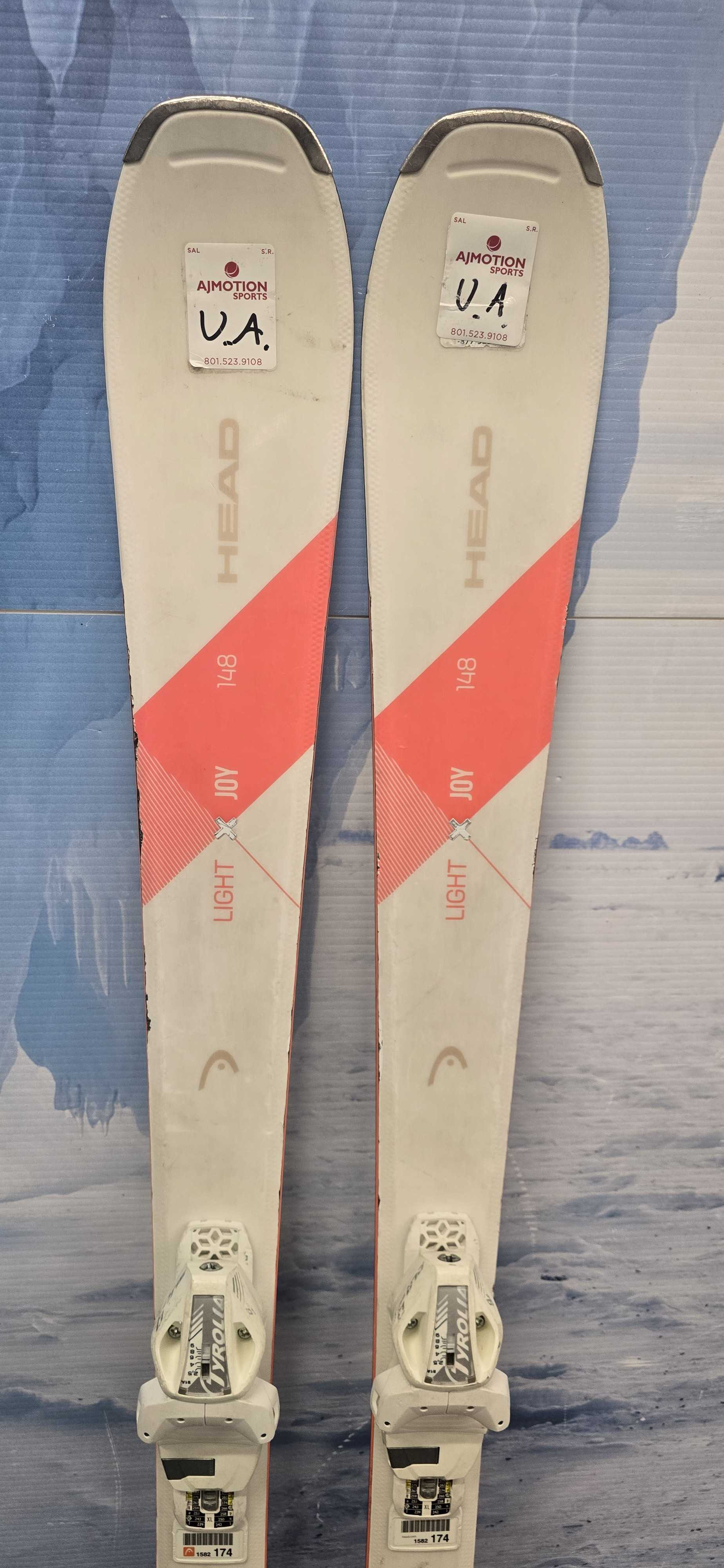 Used Head Light Joy 148 Cm Skis w/ Tyrolia SLR 9.0 GW Bindings