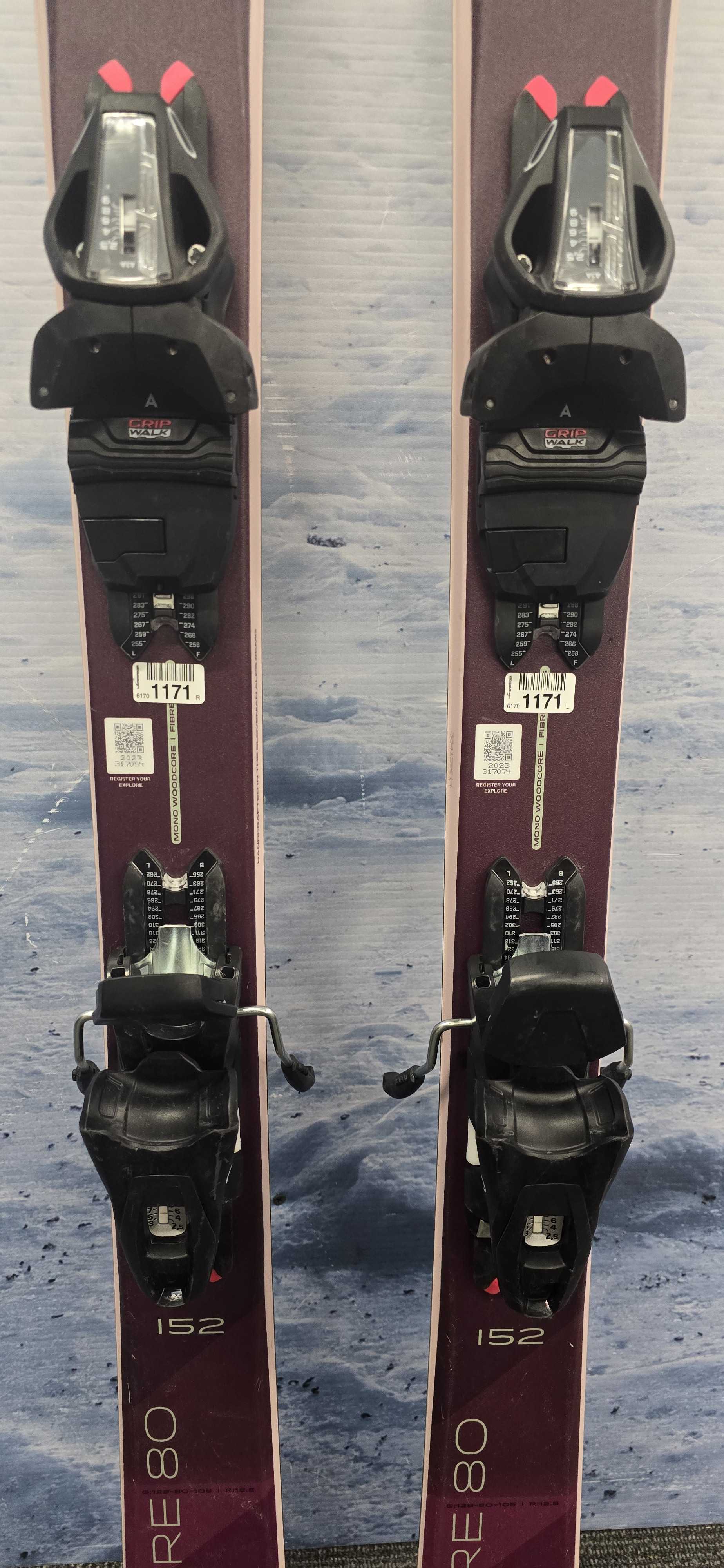 Used Elan Explore 80 W 152Cm Skis w/ Tyrolia EL 9.0 GW