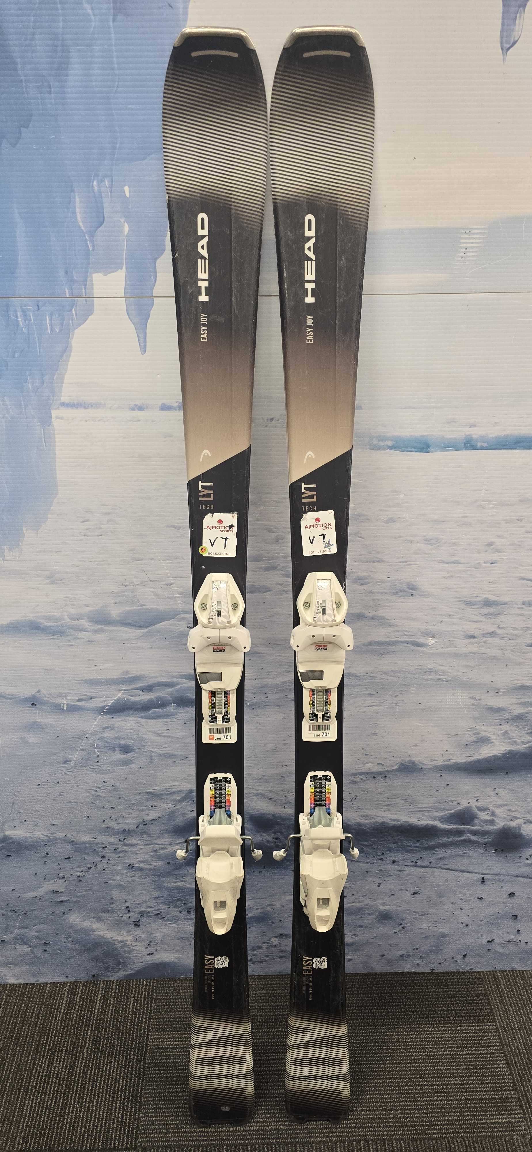 Used Head Easy Joy 153Cm Skis w/ Tyrolia SLR 9.0 GW Bindings