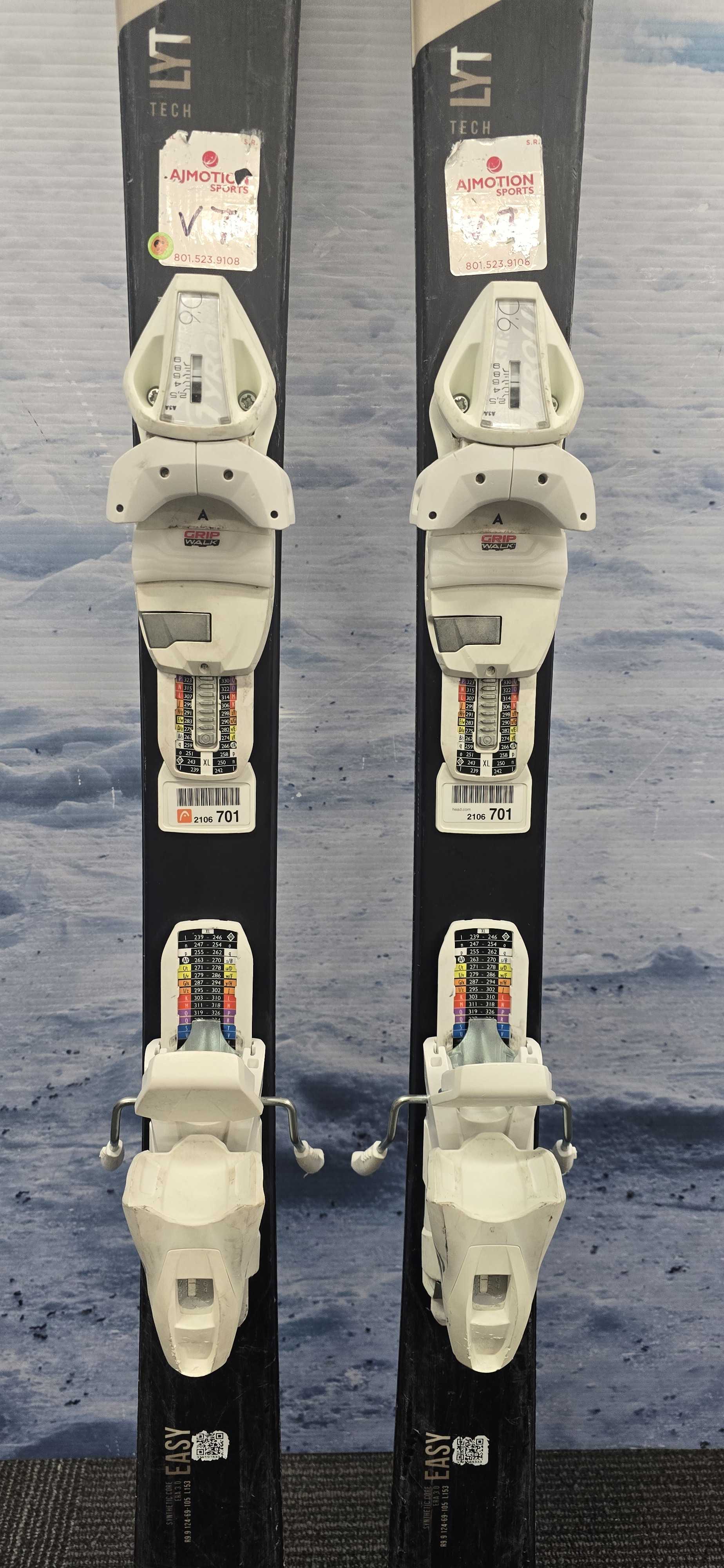 Used Head Easy Joy 153Cm Skis w/ Tyrolia SLR 9.0 GW Bindings