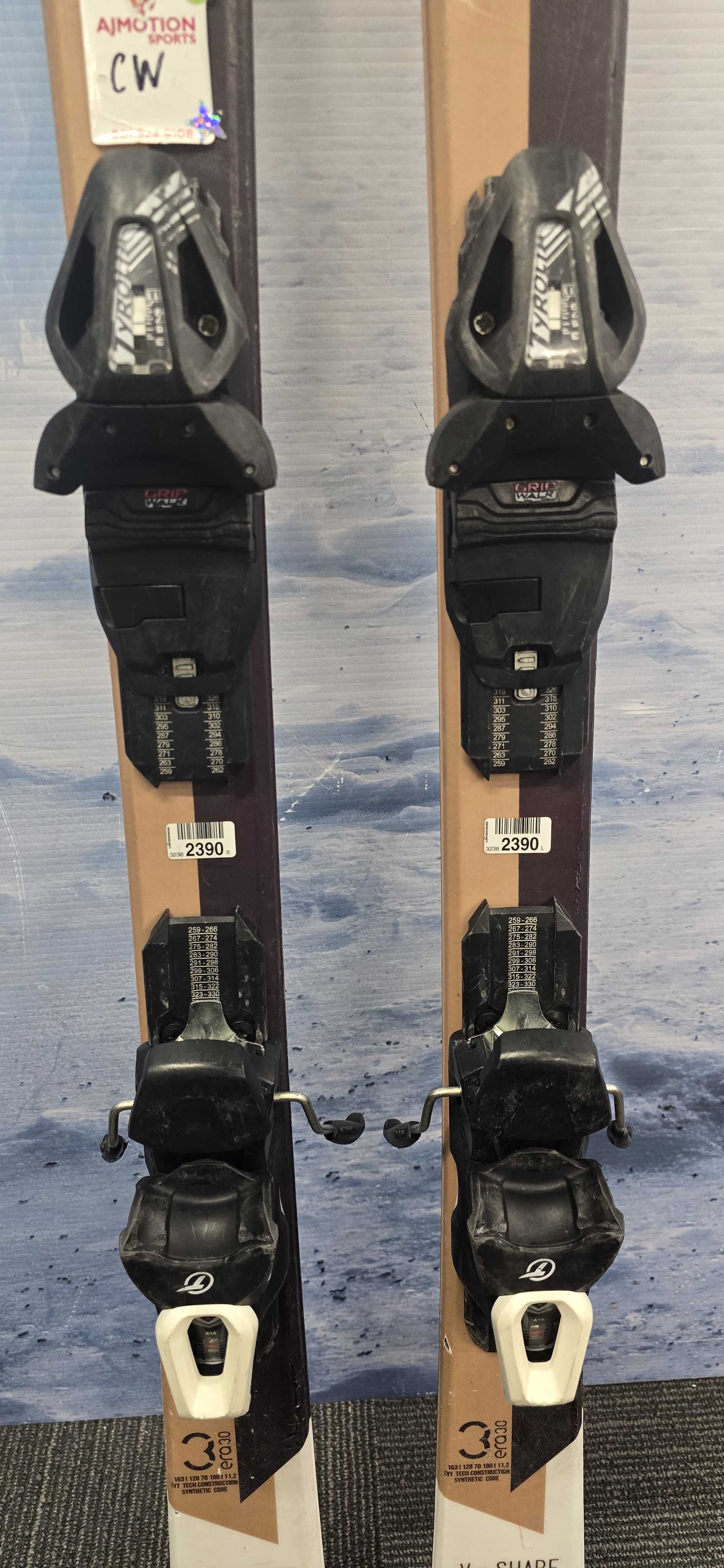 Used Head LYT Tech 163Cm Skis w/ Tyrolia PR11 GW Bindings
