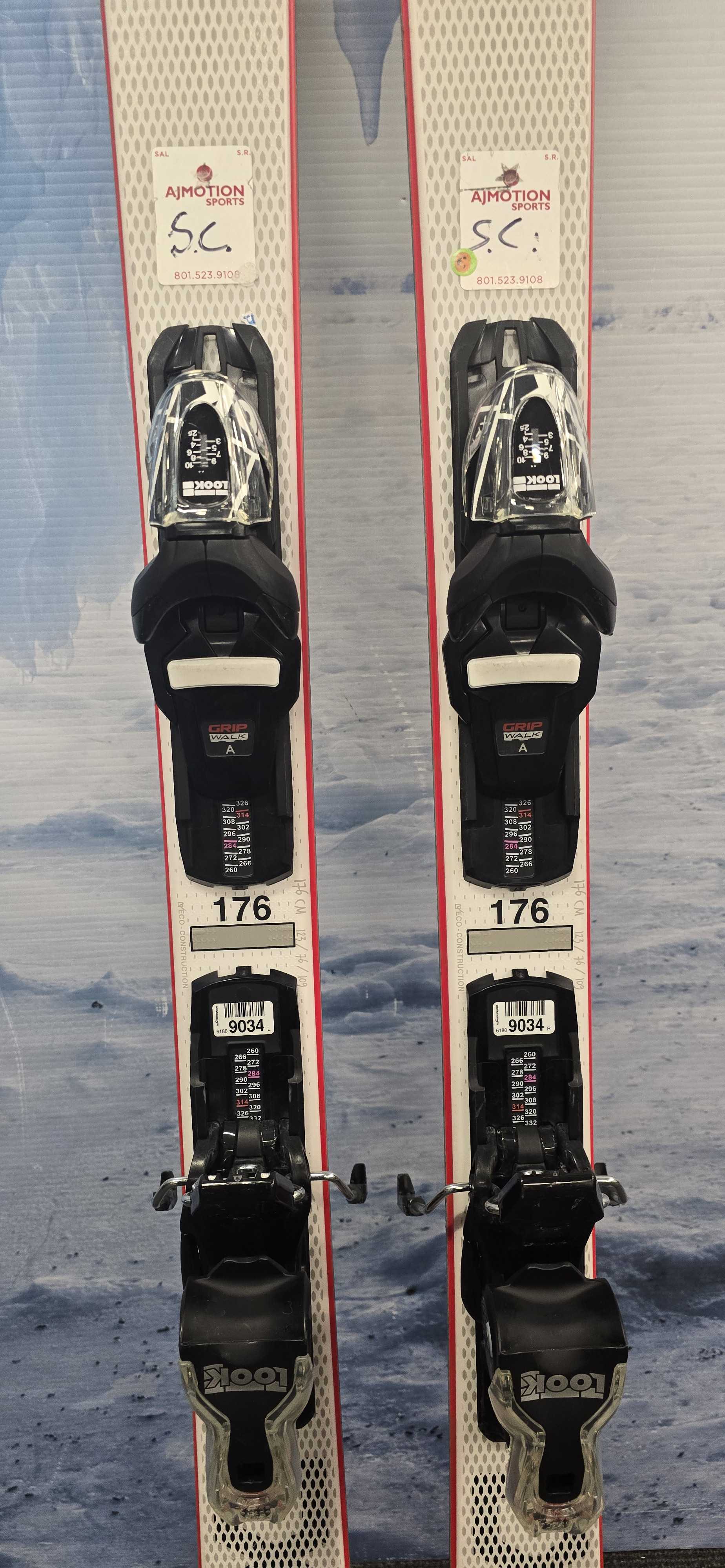 Used Rossignol EXP 76 176cm Skis w/ Express 10 GW Bindings
