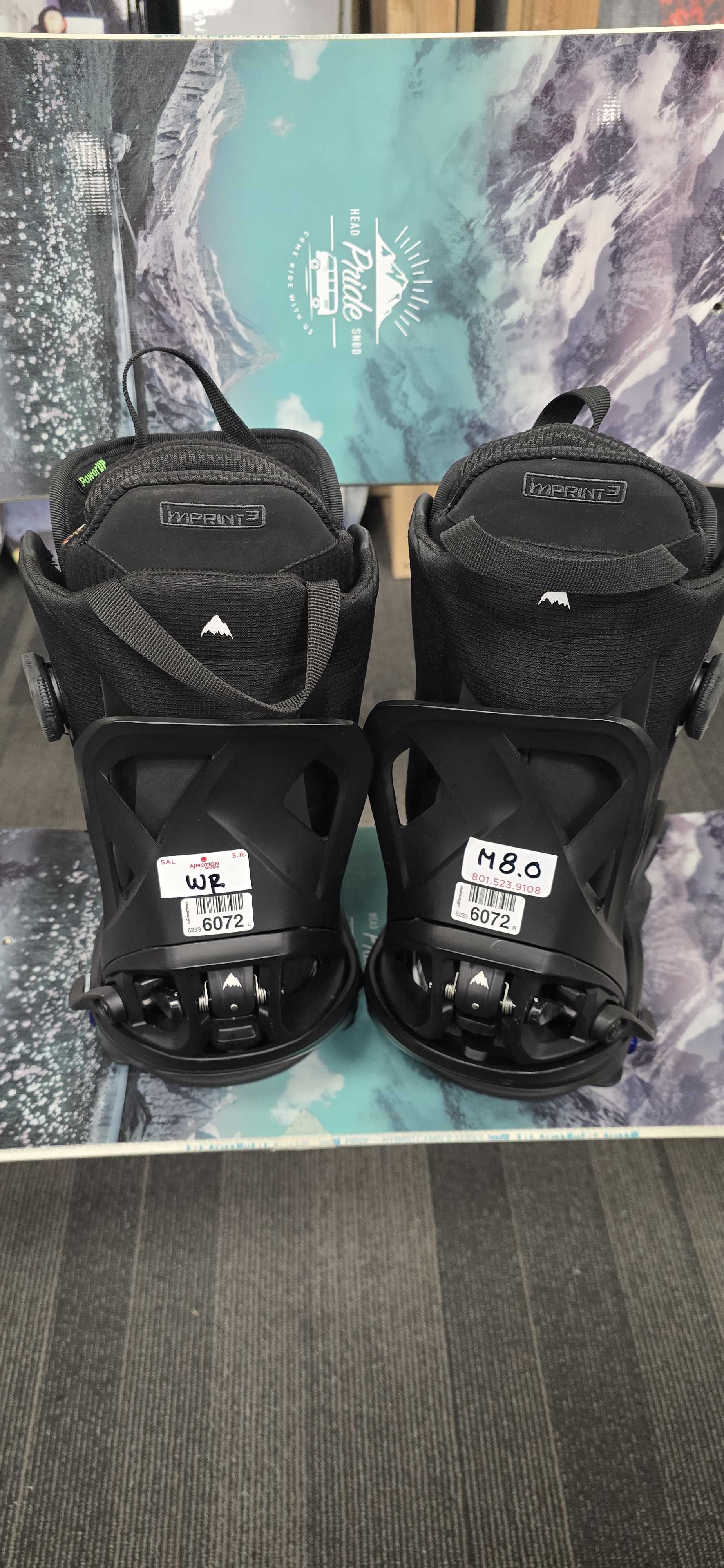 Used Burton Waverange X Step-on Snowboard Boot+Binding Mens 8(25/26)