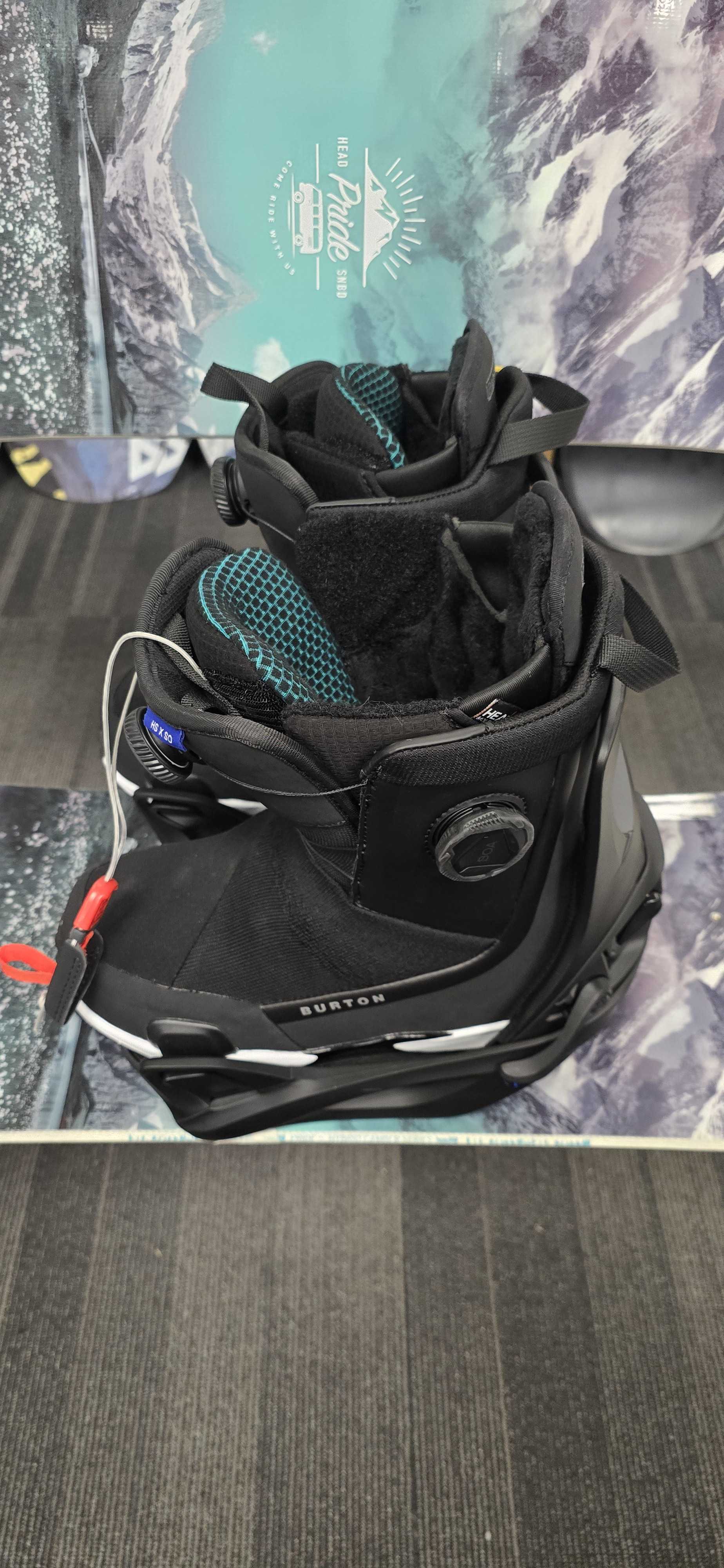 Used Burton Waverange X Step-on Snowboard Boot+Binding Womens 7(25/26)