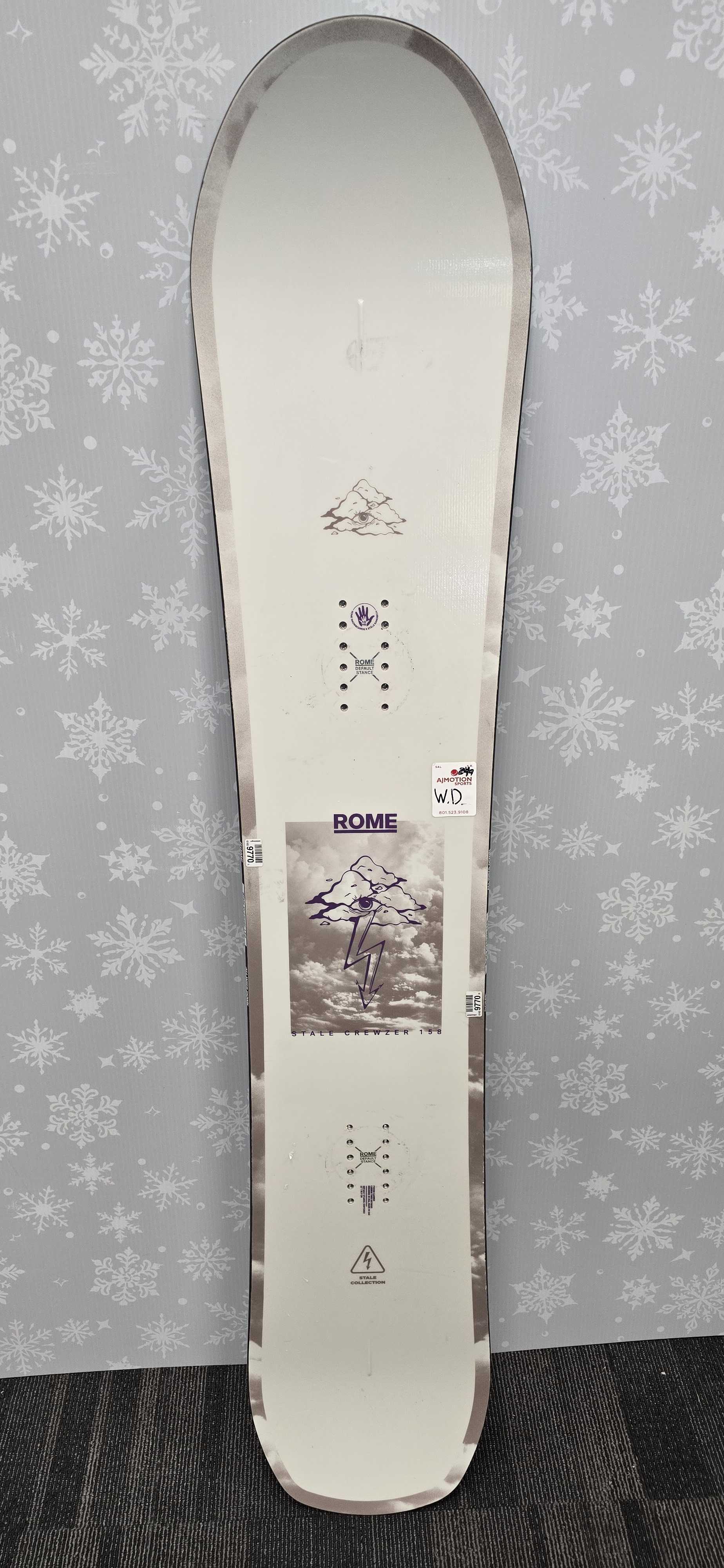 Used 2025 Rome Stale Crewzer 158cm Snowboard