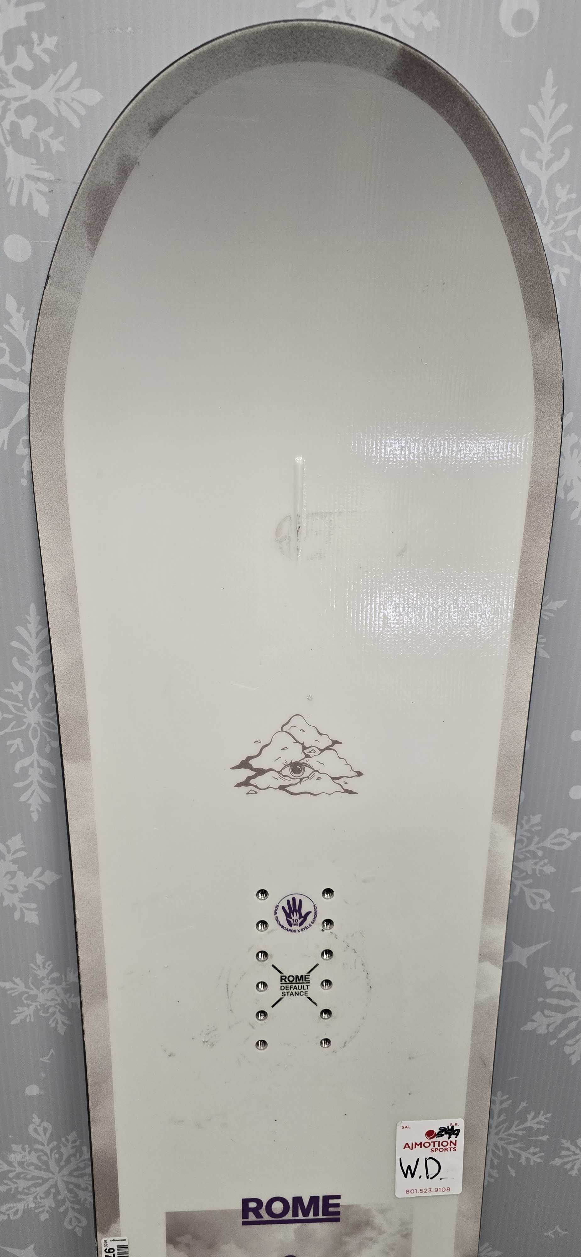 Used 2025 Rome Stale Crewzer 158cm Snowboard