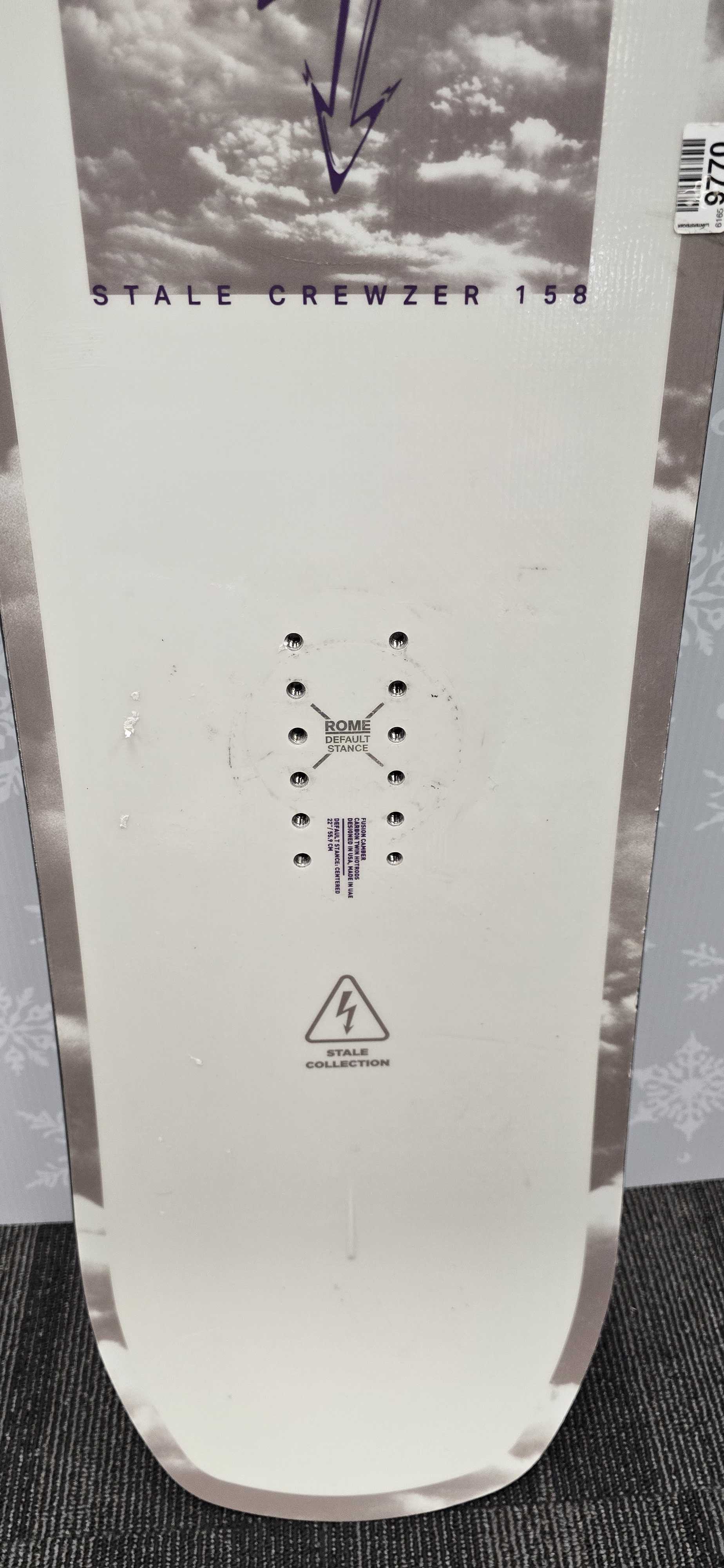 Used 2025 Rome Stale Crewzer 158cm Snowboard