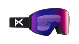 Anon M4S Cylindrical Adult Goggle + MFI Face Mask + Bonus Lens - Black/Percieve Red