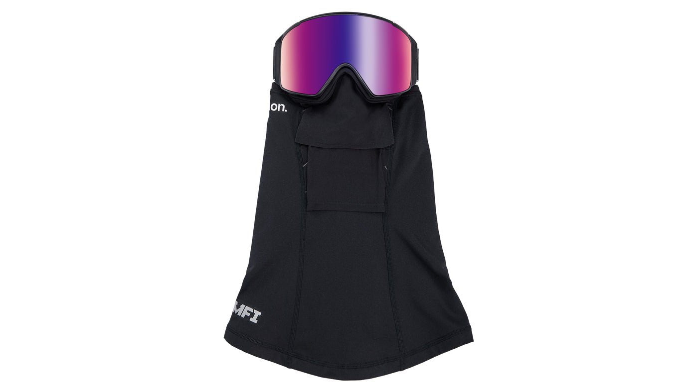 Anon M4S Cylindrical Adult Goggle + MFI Face Mask + Bonus Lens - Black/Percieve Red