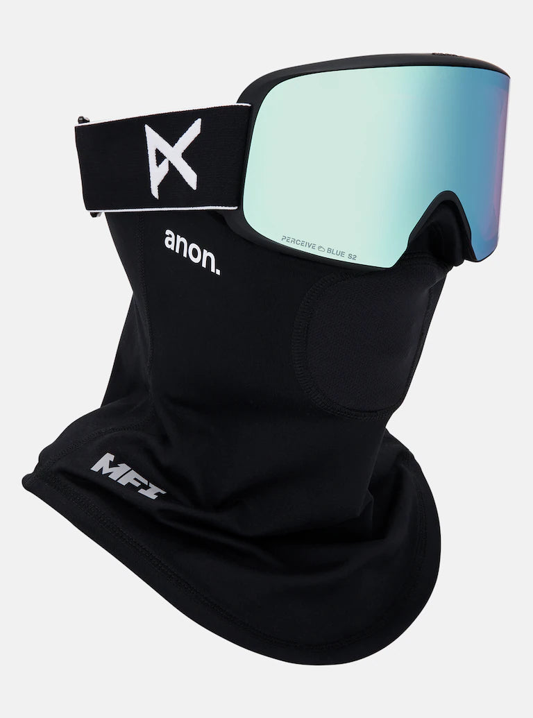Anon M6 Adult Goggle + MFI Face Mask + Bonus Lens - Black/Percieve Blue