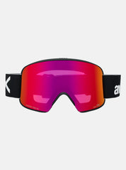 Anon M6 Adult Goggle + MFI Face Mask + Bonus Lens - Black/Percieve Red