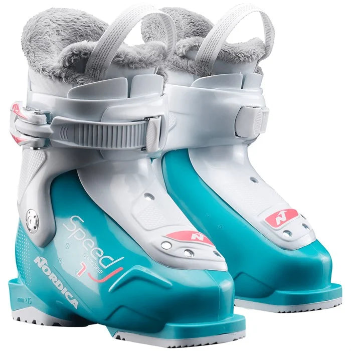 New 2026 Nordica Speedmachine J 1 Girl Youth Ski Boot - 14.5MP