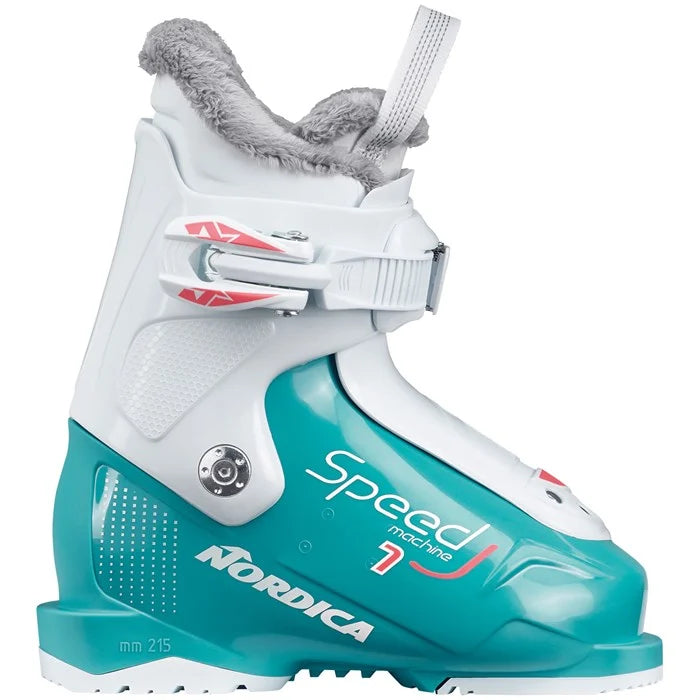 New 2026 Nordica Speedmachine J 1 Girl Youth Ski Boot - 14.5MP