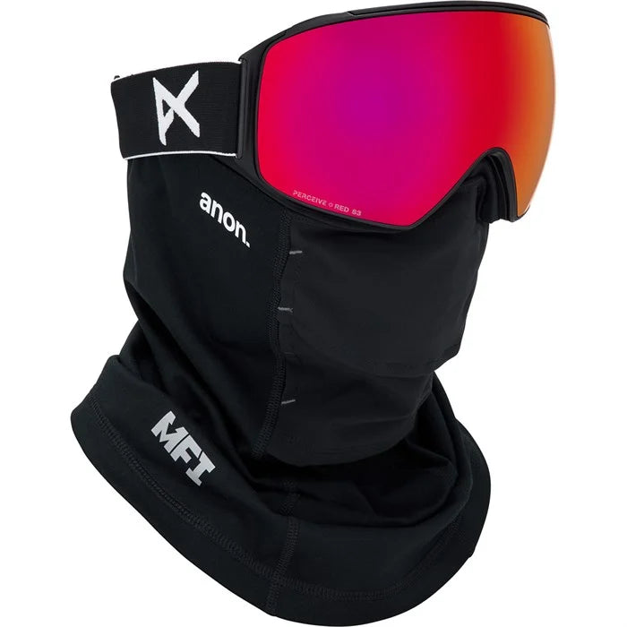 Anon M4 Toric Adult Goggle + MFI Face Mask + Bonus Lens - Black/Percieve Red