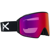 Anon M4 Cylindrical Adult Goggle + MFI Face Mask + Bonus Lens - Black/Percieve Red