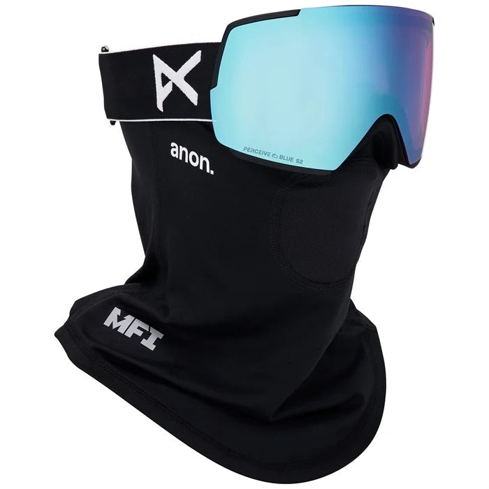 Anon M5 Adult Goggle + MFI Face Mask + Bonus Lens - Black/Percieve Blue