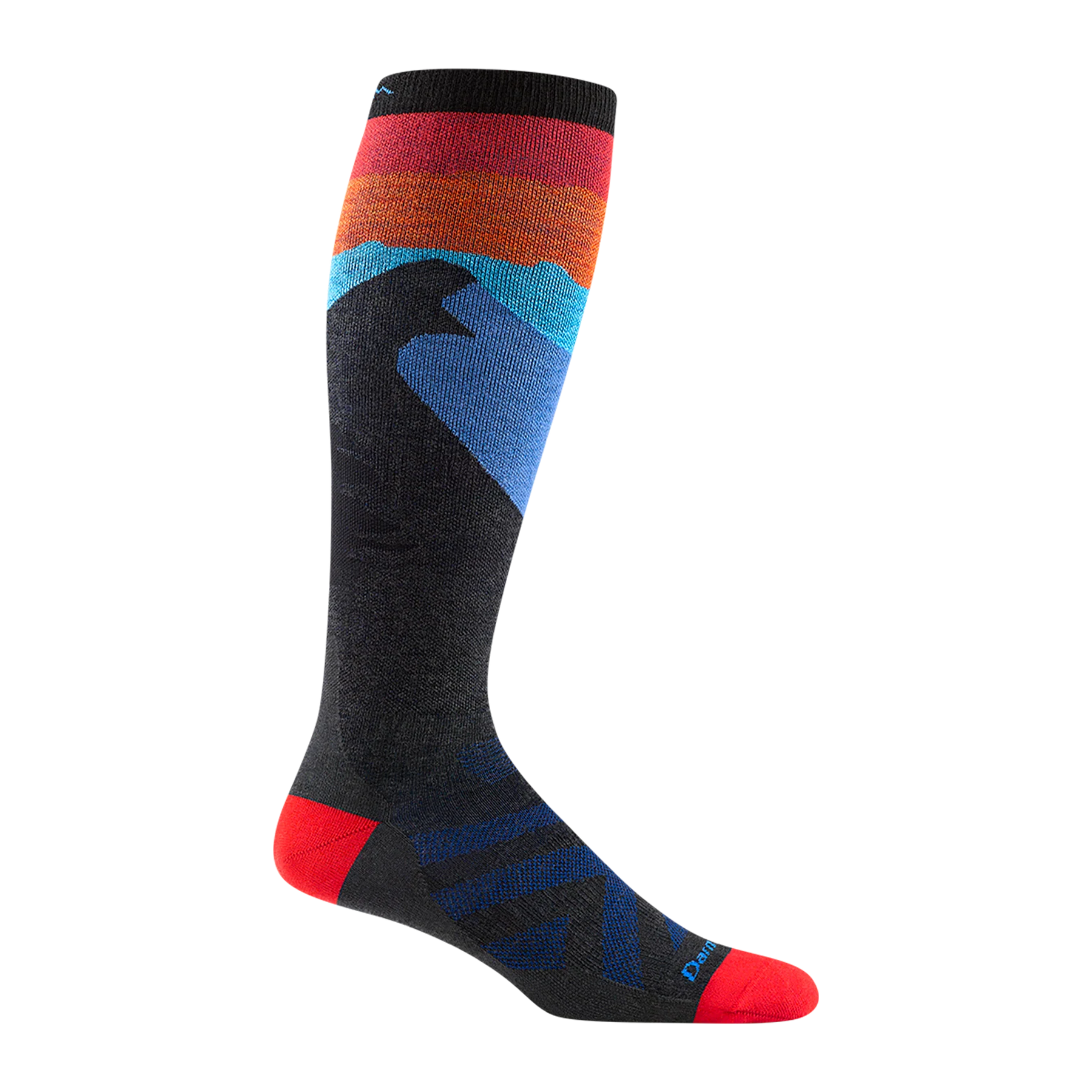 Darn Tough Solstice OTC Lightweight Ski Socks - Charcoal