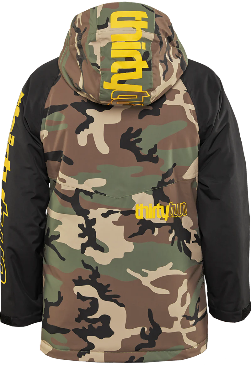 ThirtyTwo Youth Grasser Insulated Jacket - Black/Camo