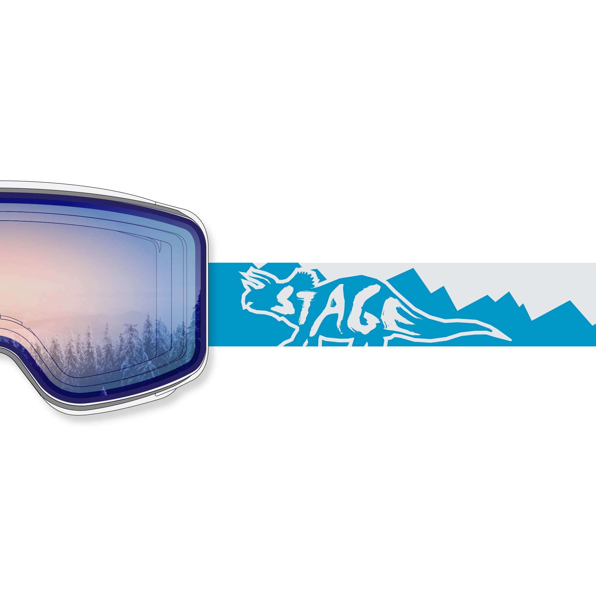 STAGE Cub Kid's Ski Goggle - Youth Ski & Snowboard Goggle (Ages 3-6)