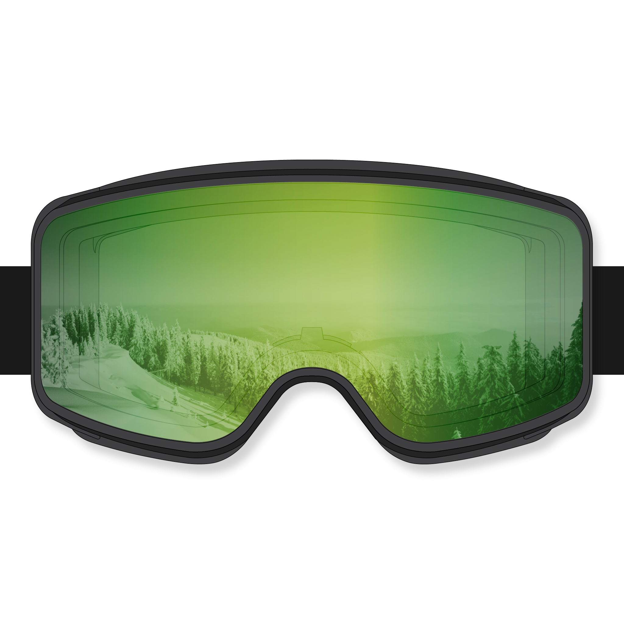 STAGE Cub Kid's Ski Goggle - Youth Ski & Snowboard Goggle (Ages 3-6)