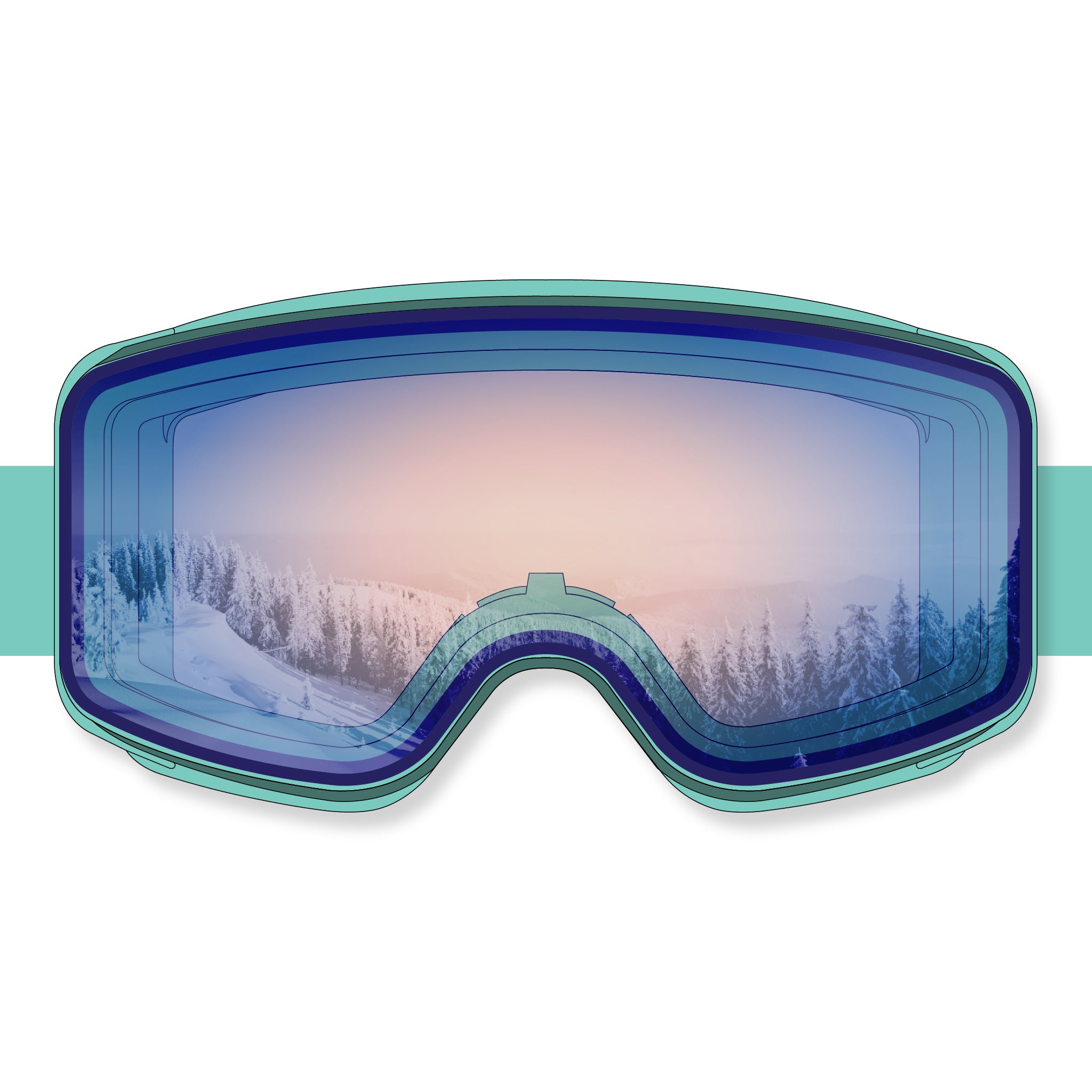 STAGE Cub Kid's Ski Goggle - Youth Ski & Snowboard Goggle (Ages 3-6)