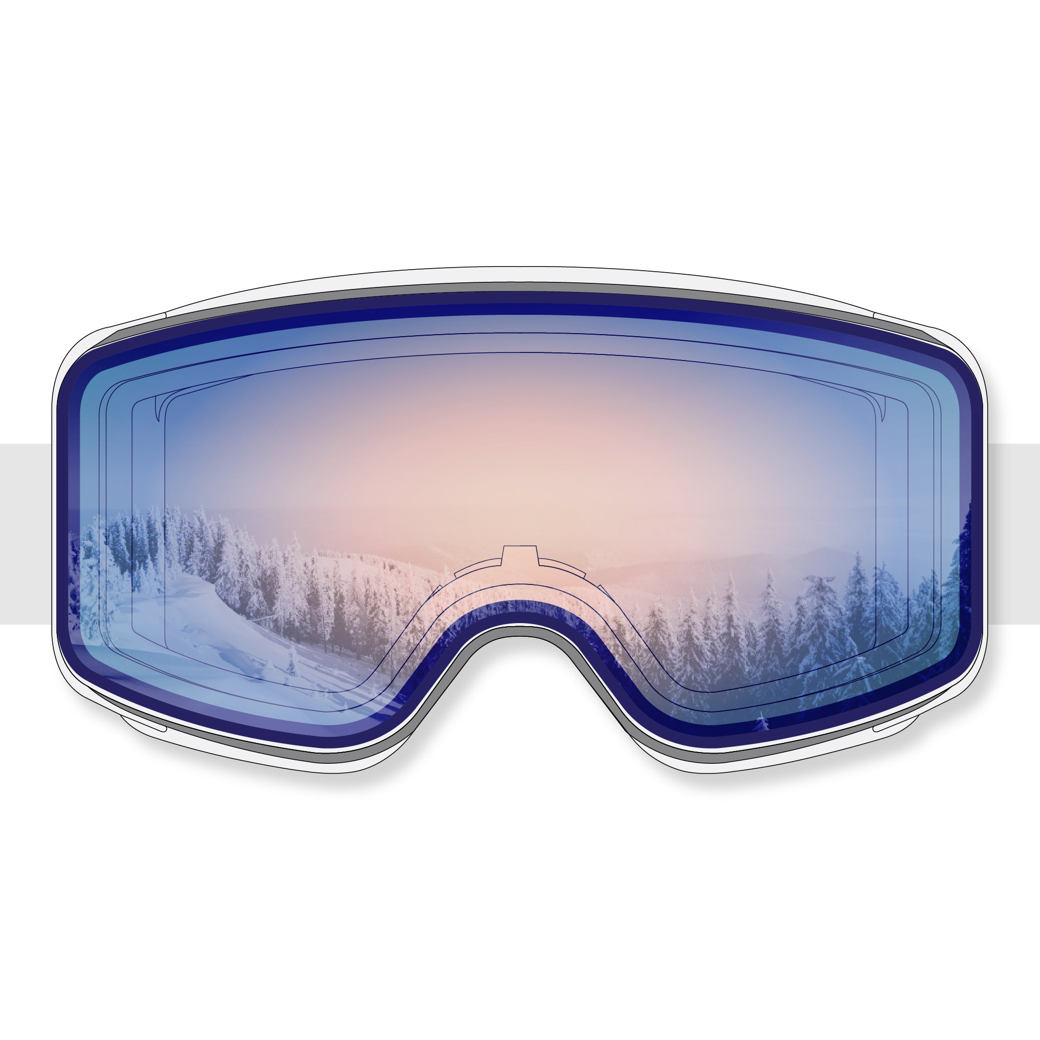 STAGE Cub Kid's Ski Goggle - Youth Ski & Snowboard Goggle (Ages 3-6)