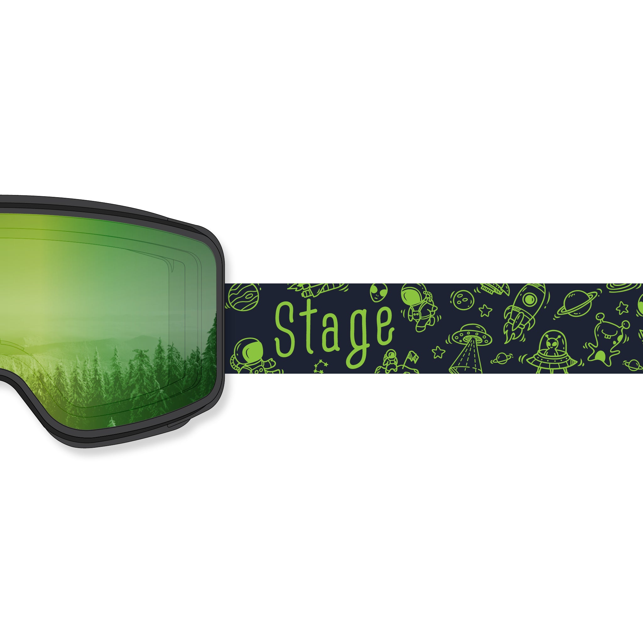 STAGE Cub Kid's Ski Goggle - Youth Ski & Snowboard Goggle (Ages 3-6)