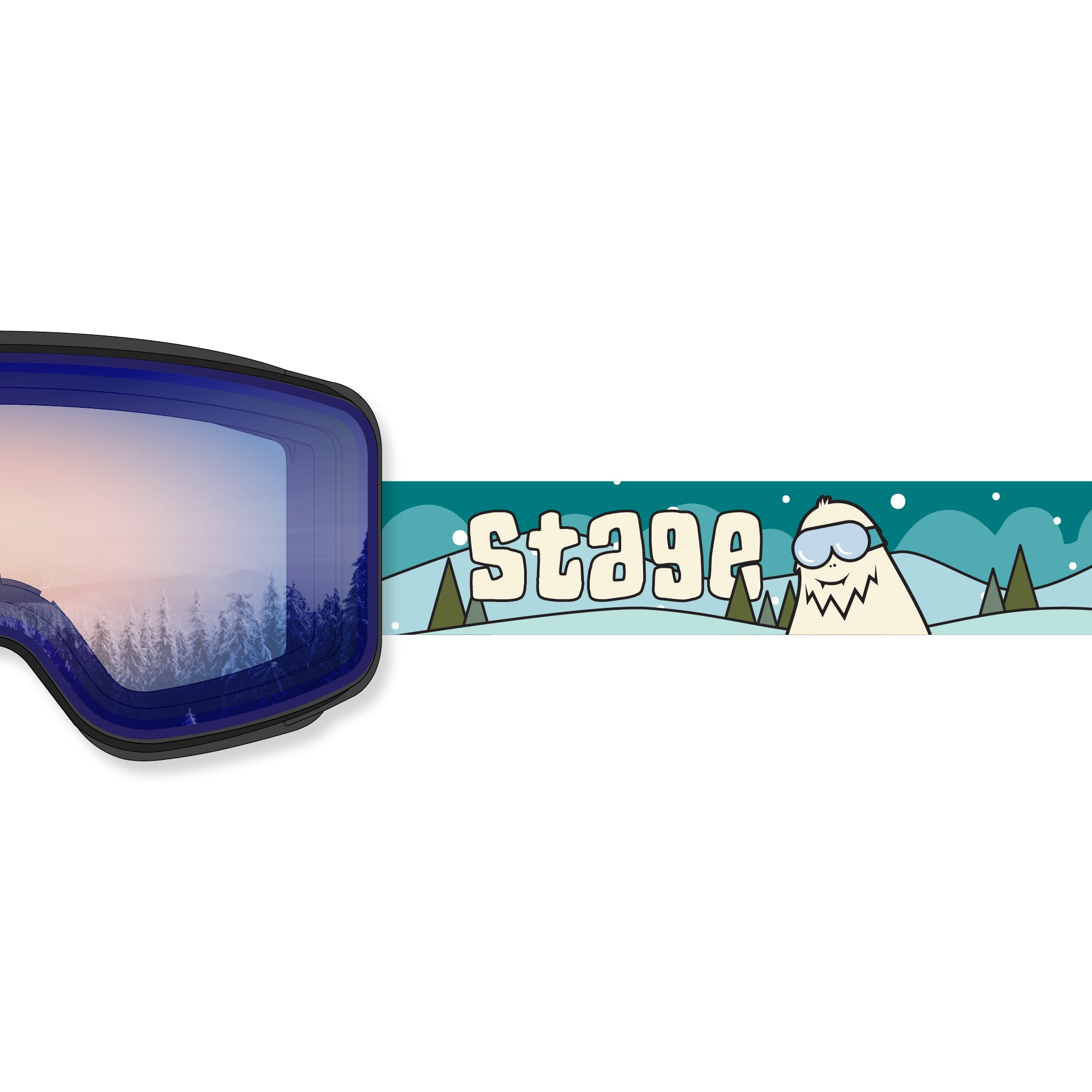 STAGE Cub Kid's Ski Goggle - Youth Ski & Snowboard Goggle (Ages 3-6)