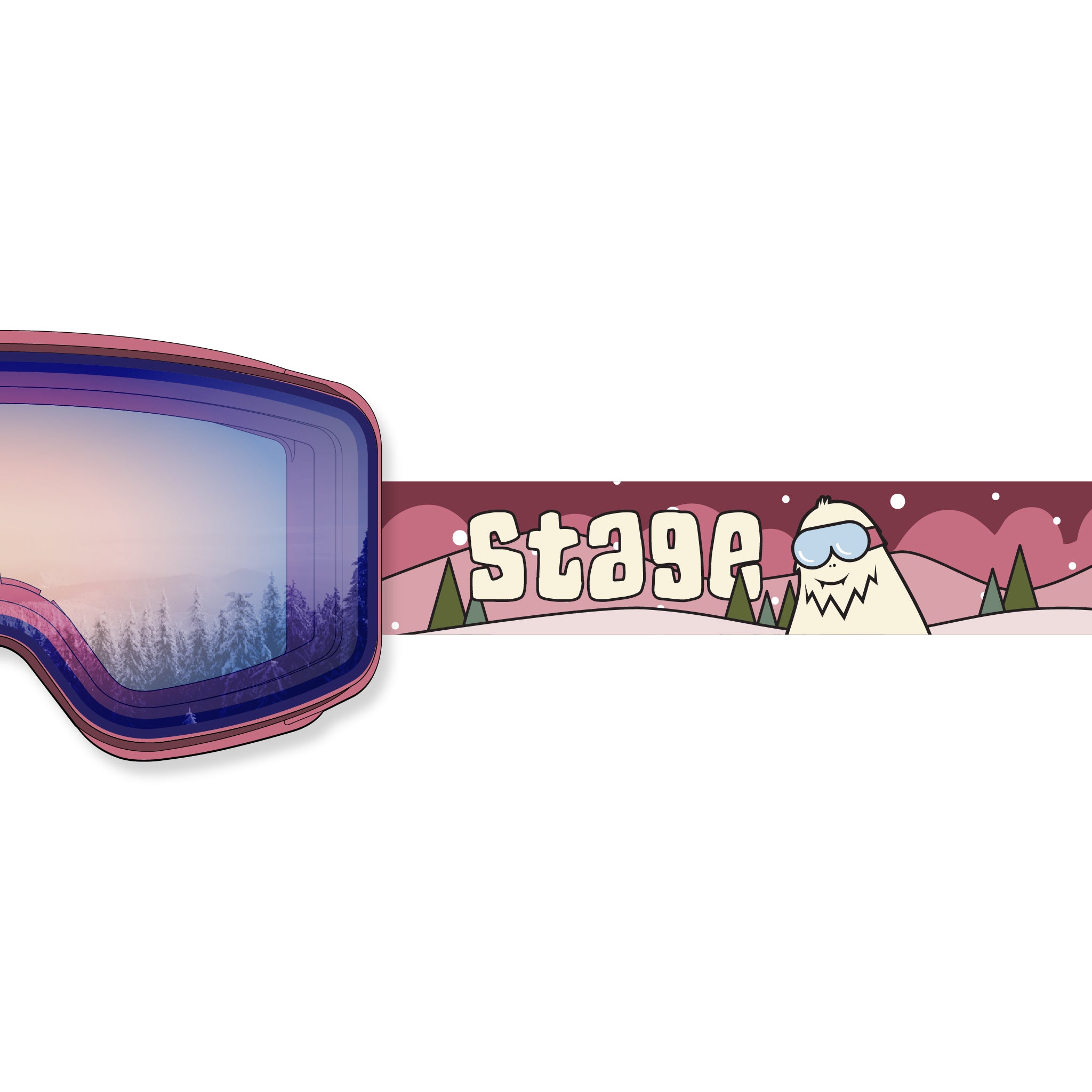 STAGE Cub Kid's Ski Goggle - Youth Ski & Snowboard Goggle (Ages 3-6)