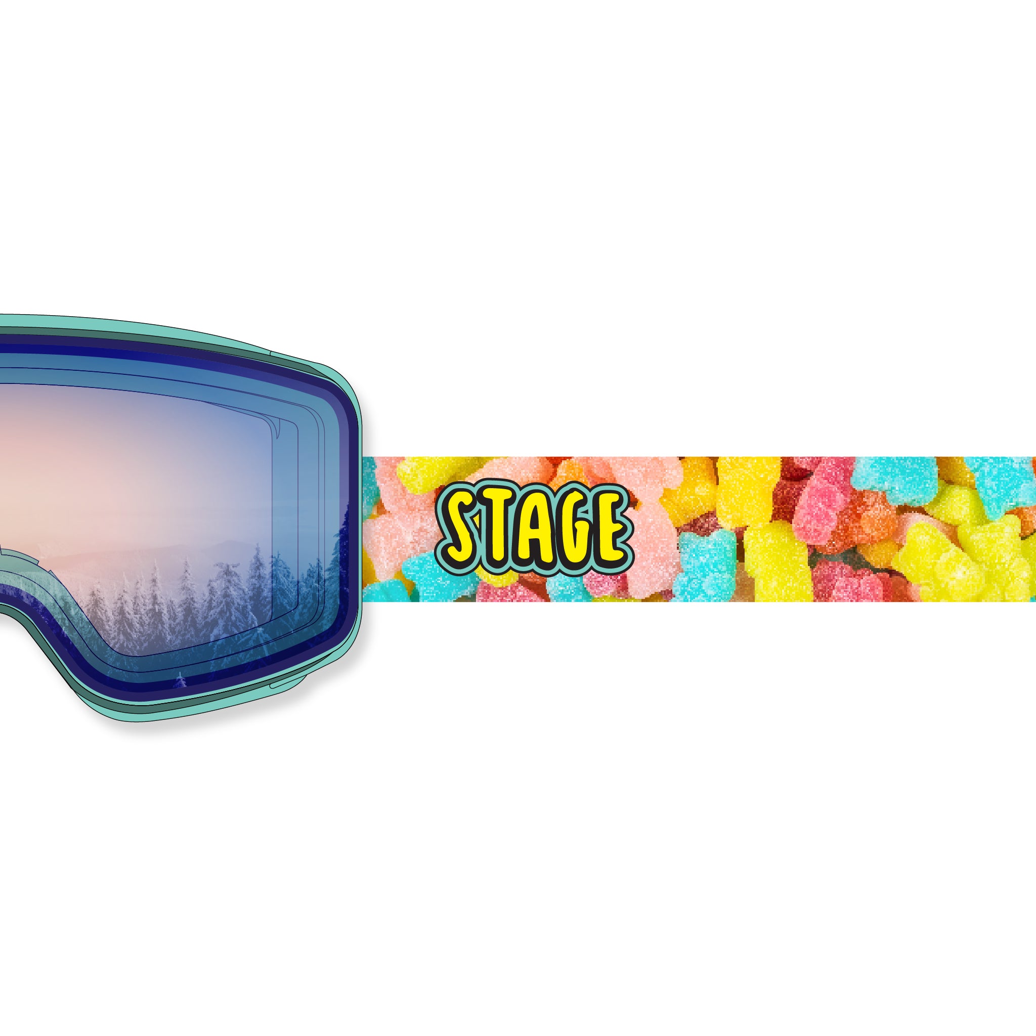 STAGE Cub Kid's Ski Goggle - Youth Ski & Snowboard Goggle (Ages 3-6)